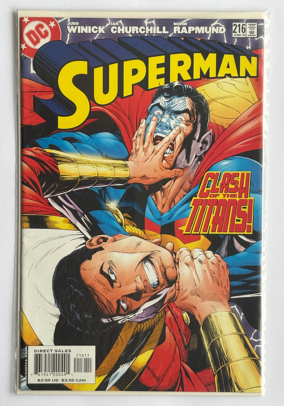 Superman #216 - 1st Printing - DC Comics June 2005 VF+ 8.5