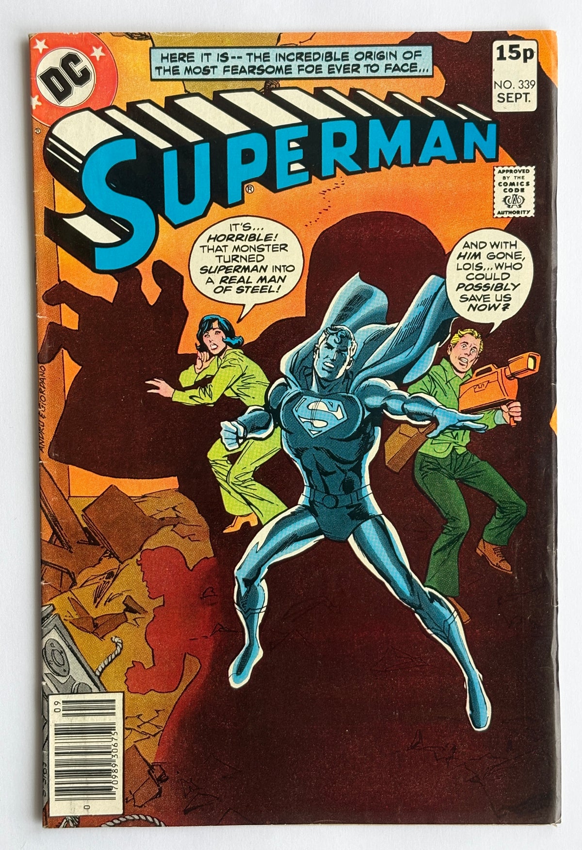 Superman #339 - DC Comics UK Variant September 1979 F/VF 7.0