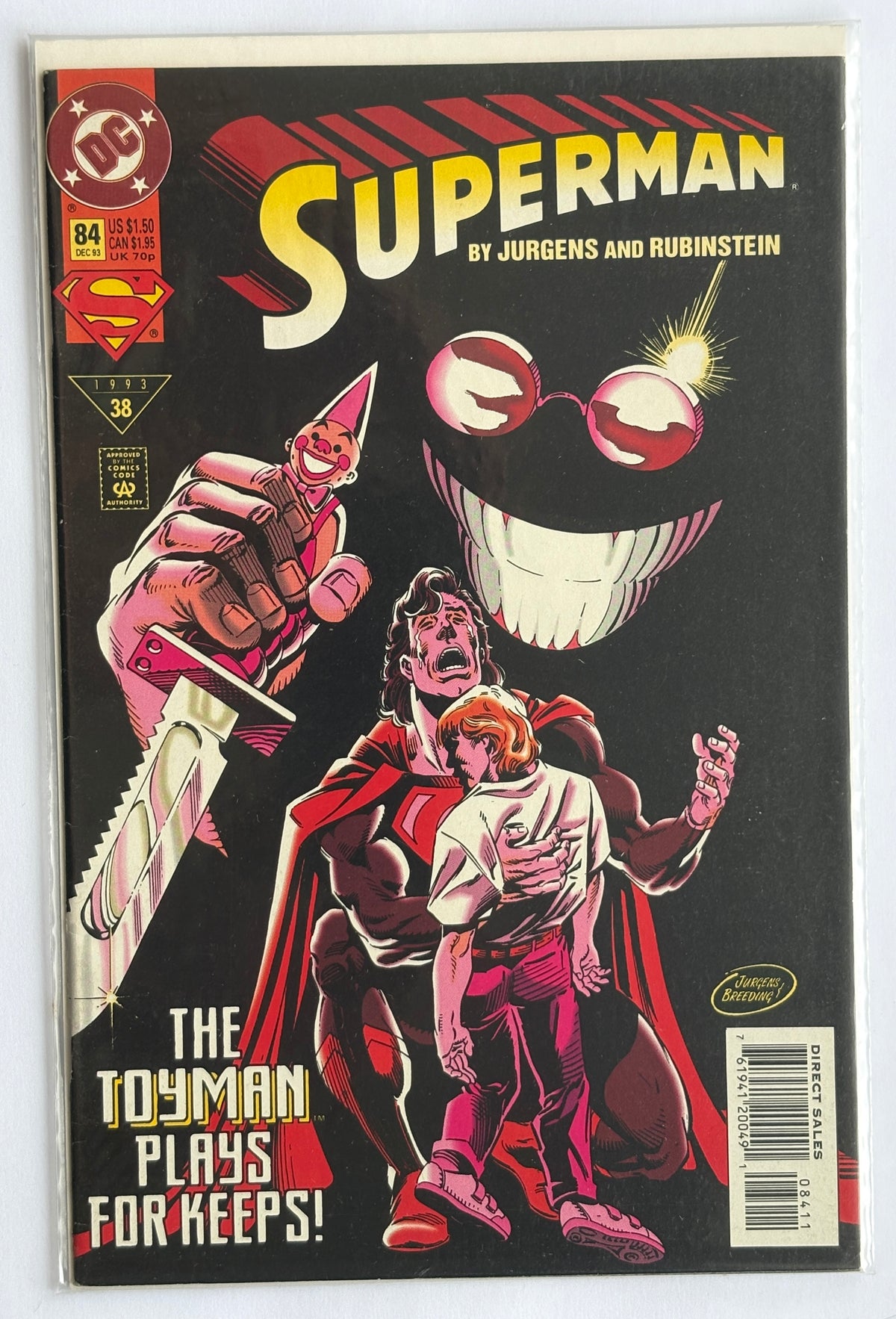 Superman #84 - 1st Printing - DC Comics December 1993 VF- 7.5