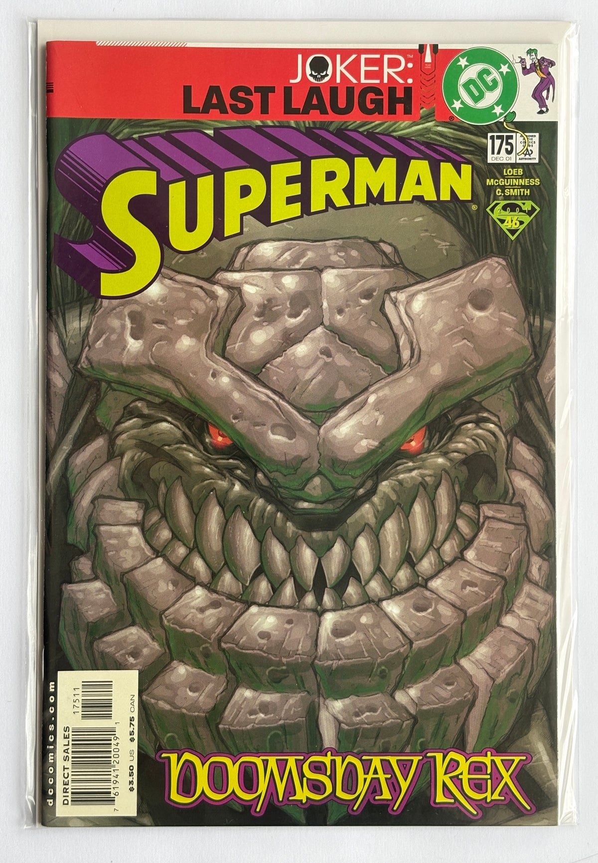 Superman #175 - 1st Printing - DC Comics December 2001 VF+ 8.5