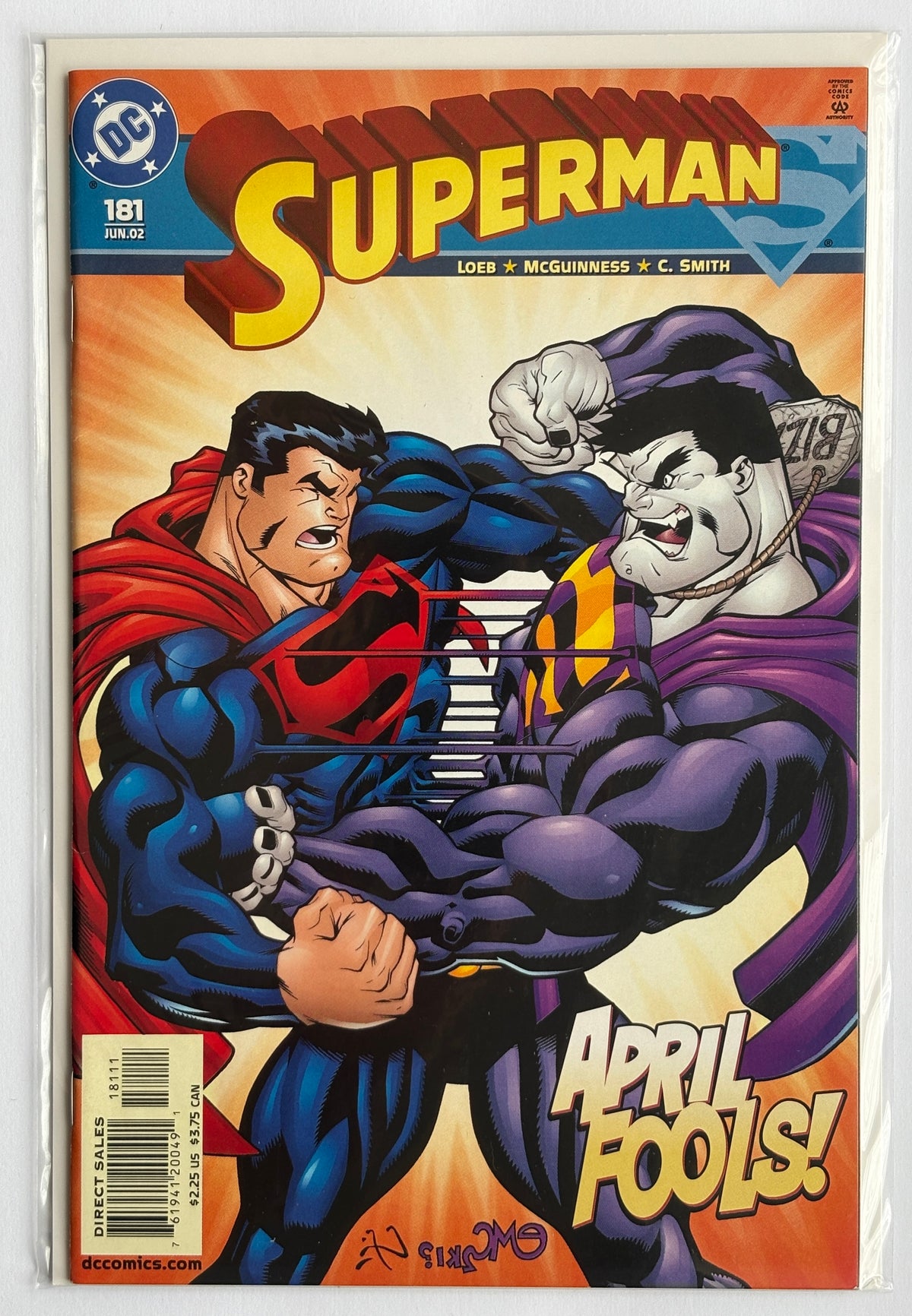Superman #181 - 1st Printing - DC Comics June 2002 VF- 7.5