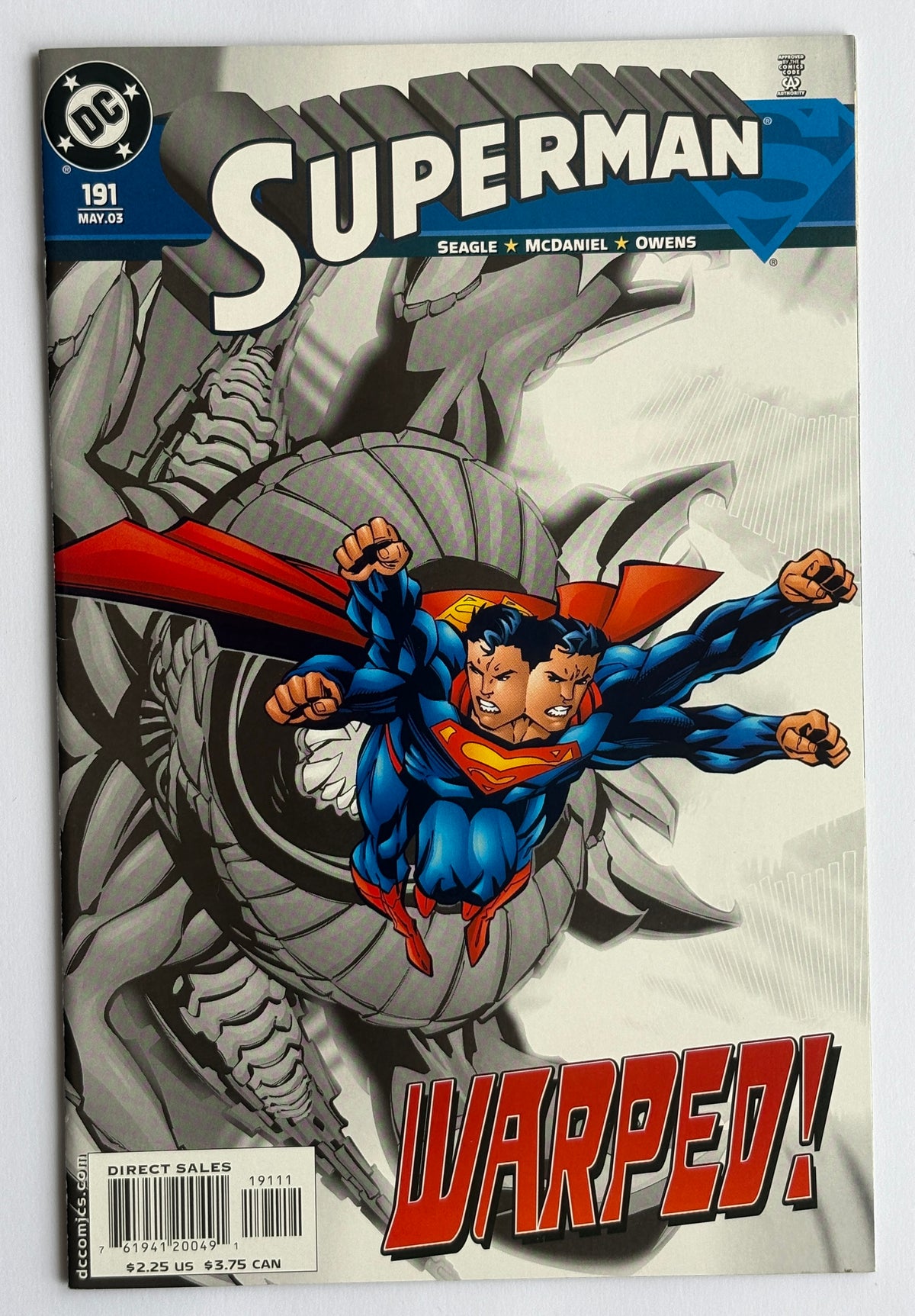 Superman #191 - 1st Printing - DC Comics May 2003 VF 8.0