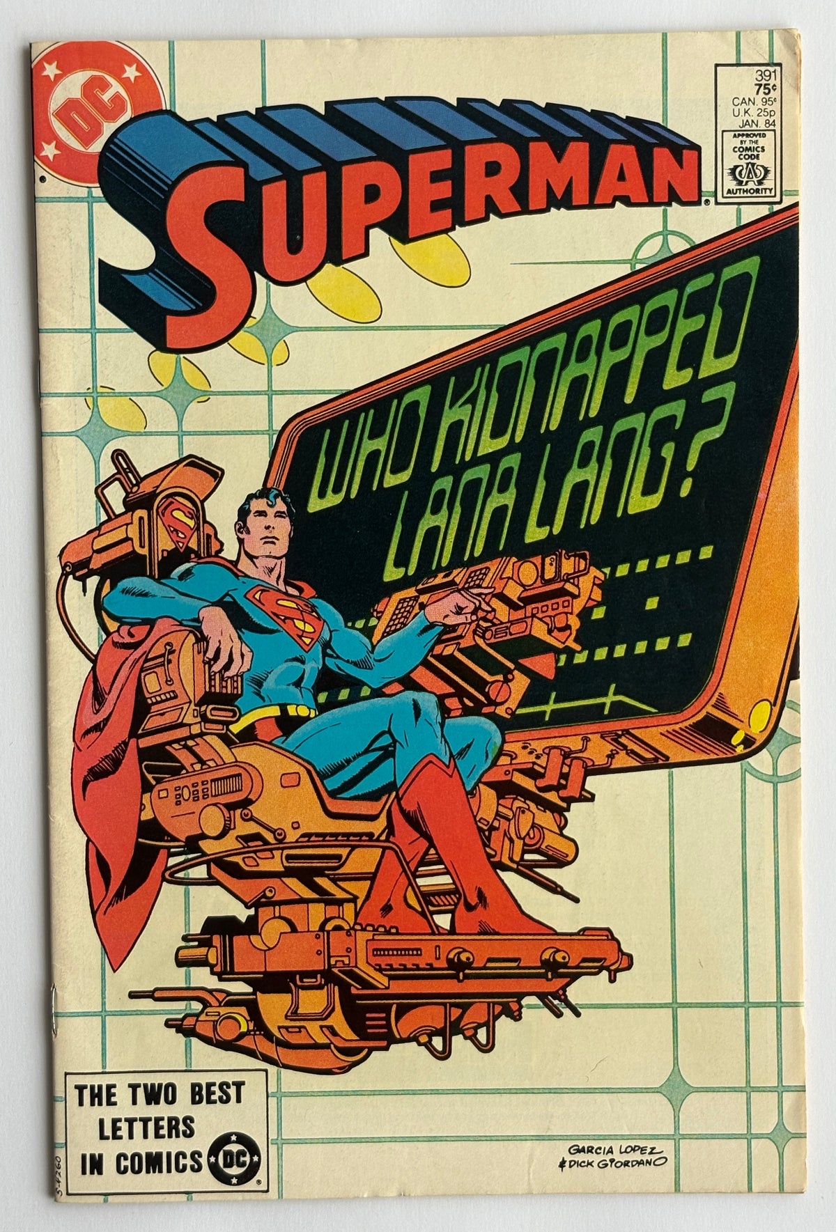 Superman #391 - DC Comics January 1984 F/VF 7.0