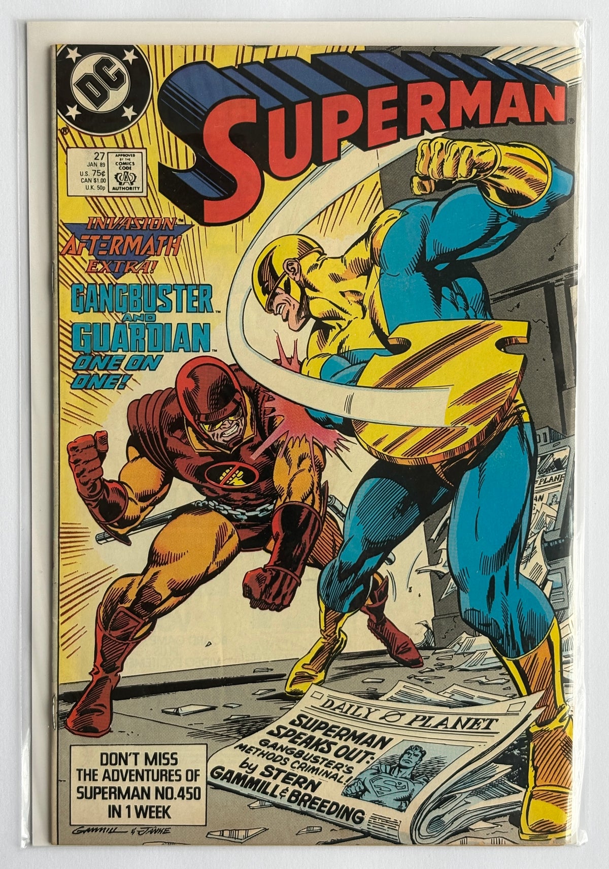 Superman #27 - DC Comics - January 1989 FN+ 6.5