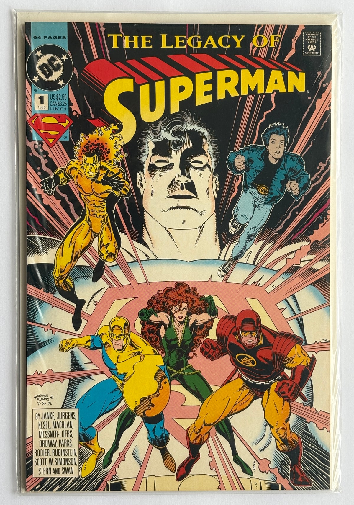The Legacy of Superman #1 - DC Comics - March 1993 VF+ 8.5