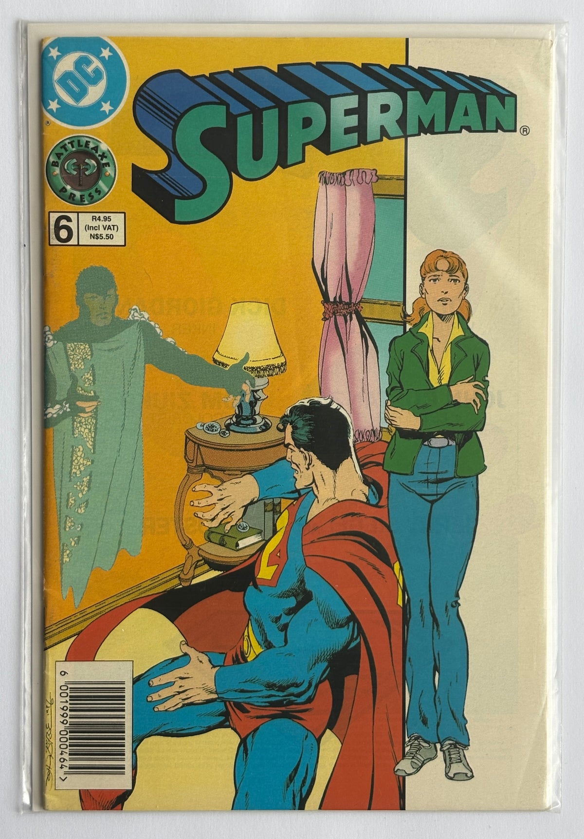 Superman: Man of Steel #6 Battleaxe Press DC South African Imprint 1995 VF- 7.5