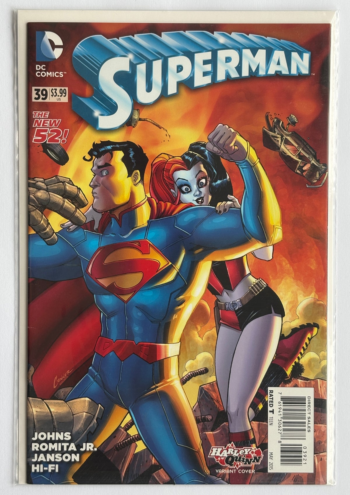 Superman #39 - Harley Quinn Variant 1st Printing - DC Comics May 2015 VF- 7.5
