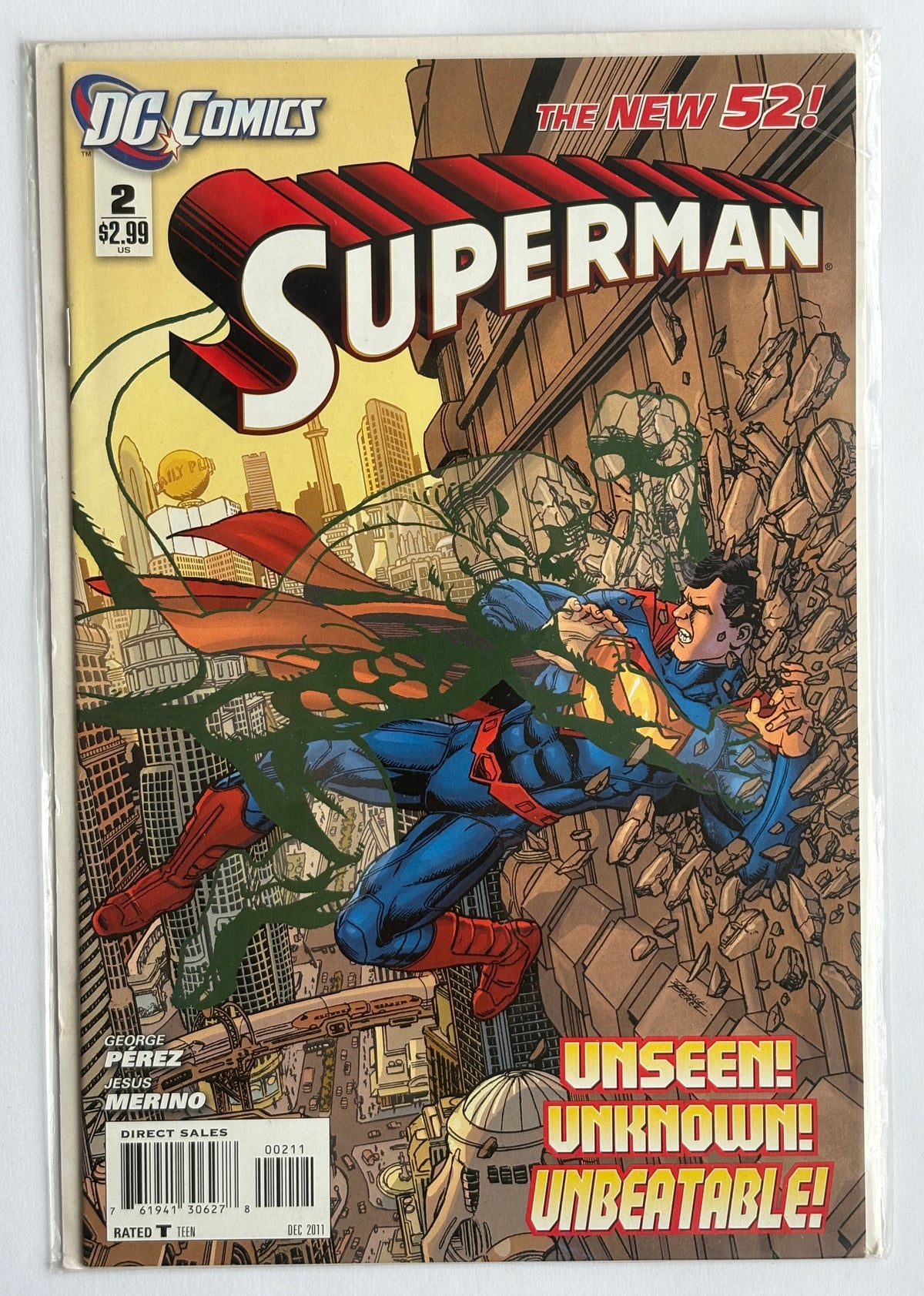 Superman #2 - The New 52 - DC Comics December 2011 VF 8.0