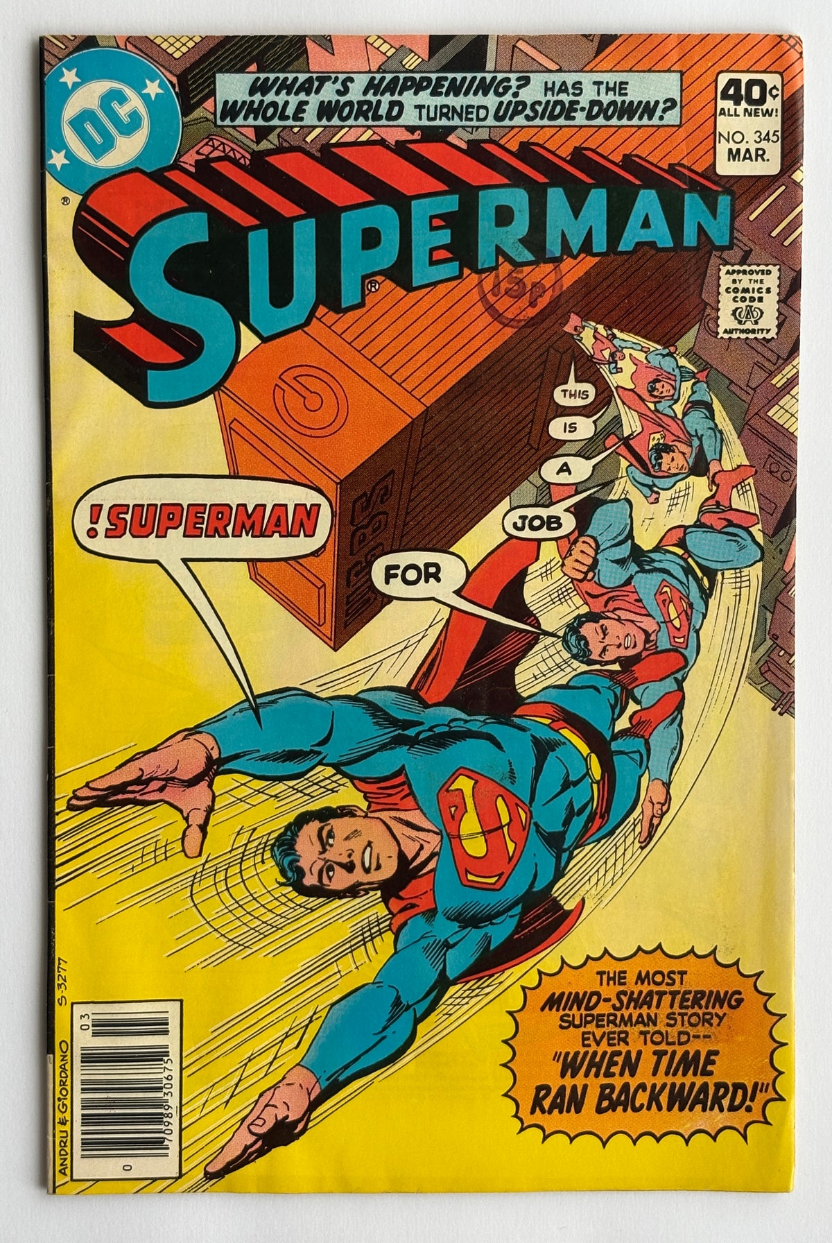 Superman #345 - DC Comics March 1980  FN 6.0