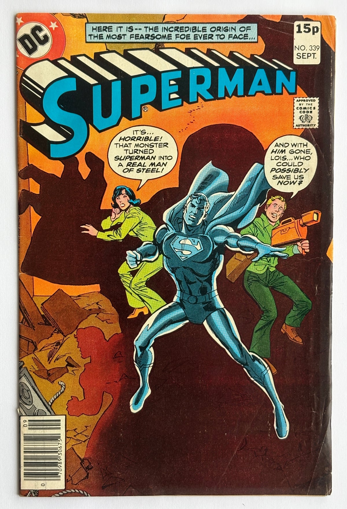 Superman #339 - DC Comics UK Variant September 1979 FN- 5.5