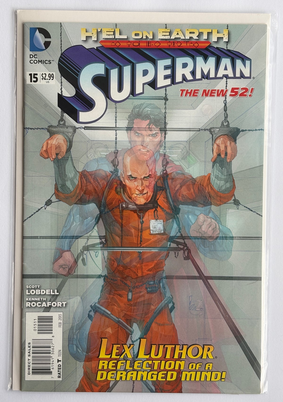 Superman #15 - The New 52 - 1st Printing - DC Comics February 2013 F/VF 7.0