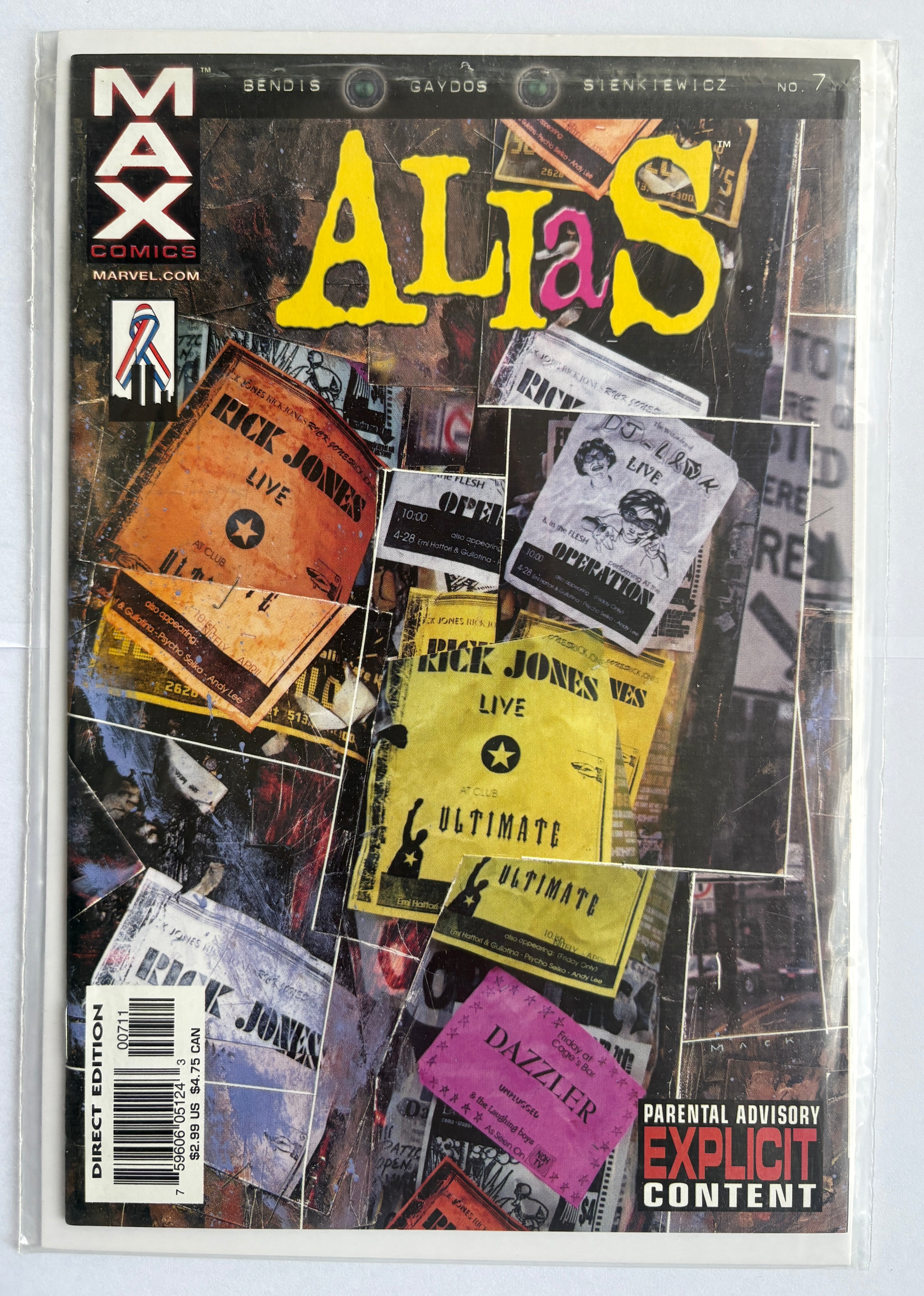 Alias #7 - 1st Printing Max Comics (Marvel) - May 2002 F/VF 7.0