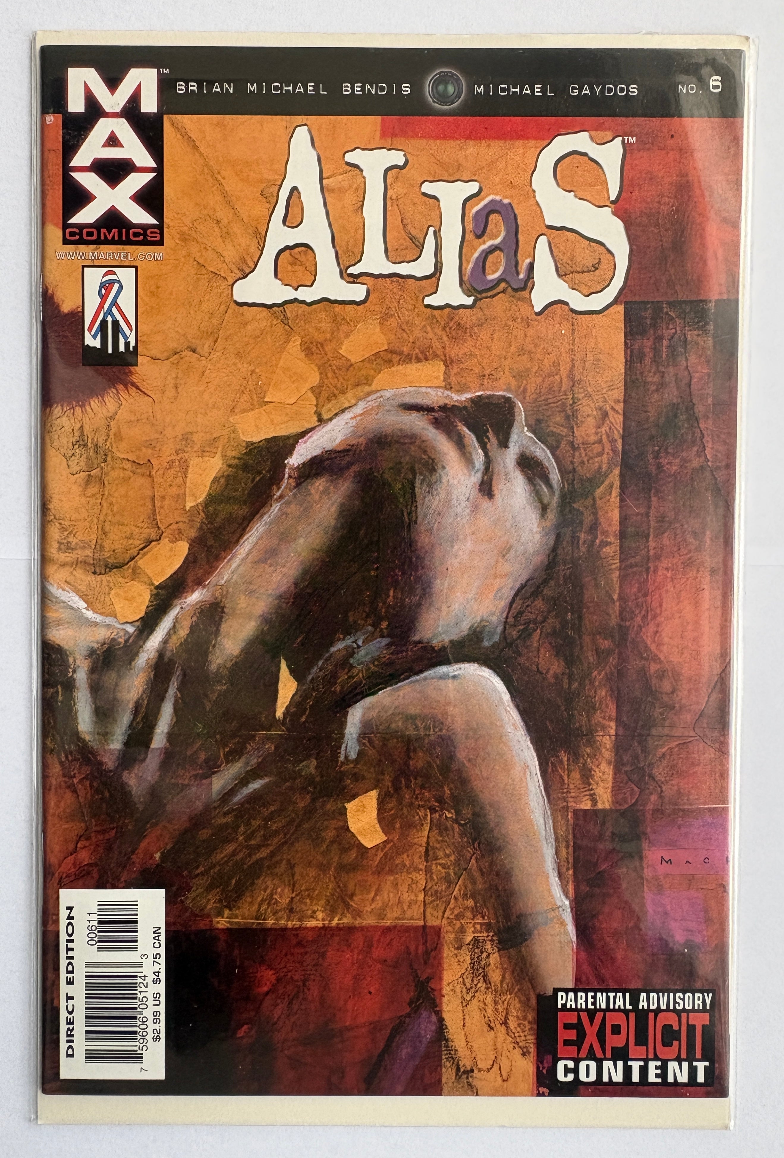 Alias #6 - 1st Printing Max Comics (Marvel) - April 2002 VF 8.5