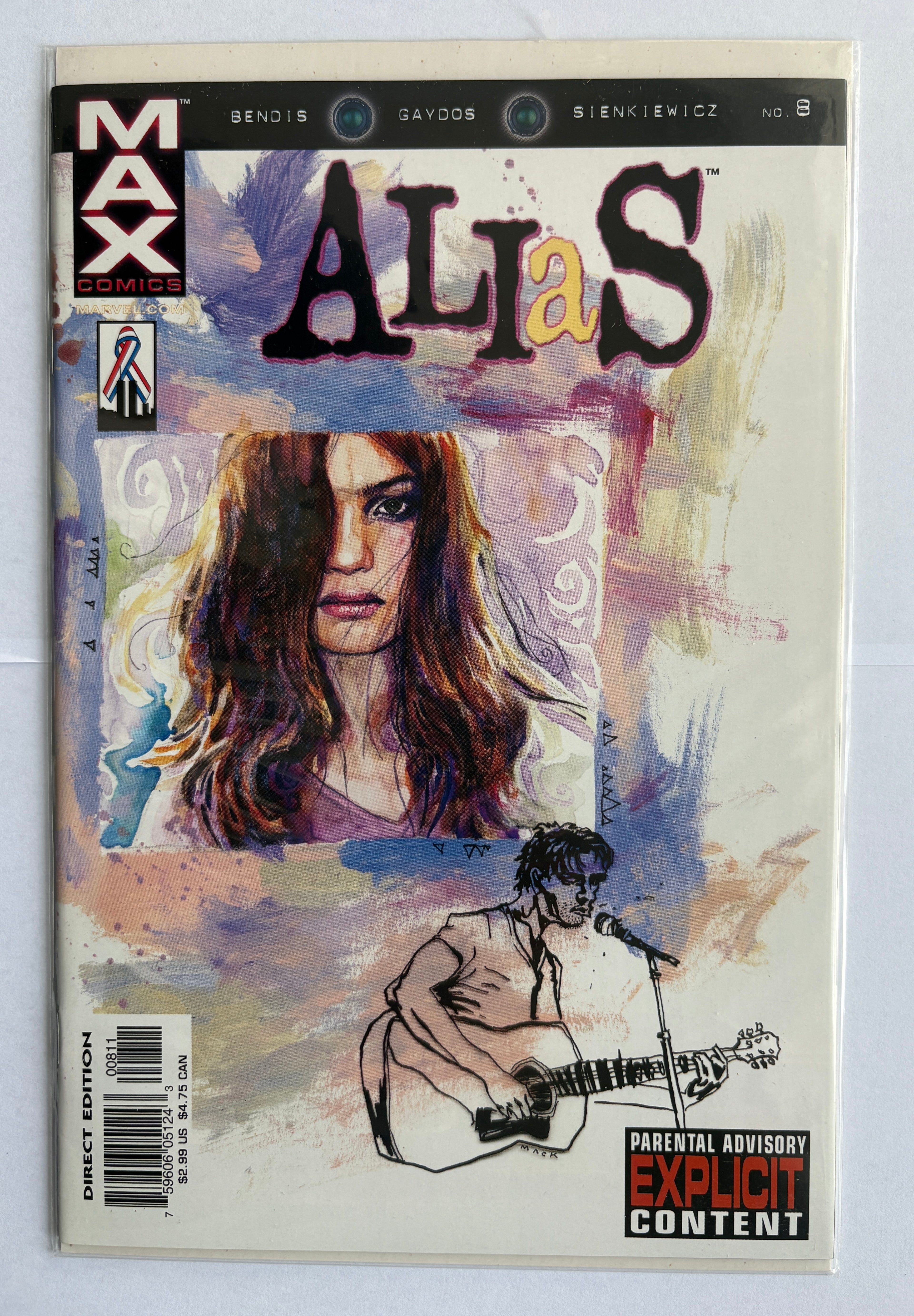 Alias #8 - 1st Printing Max Comics (Marvel) June 2002 VF 8.0