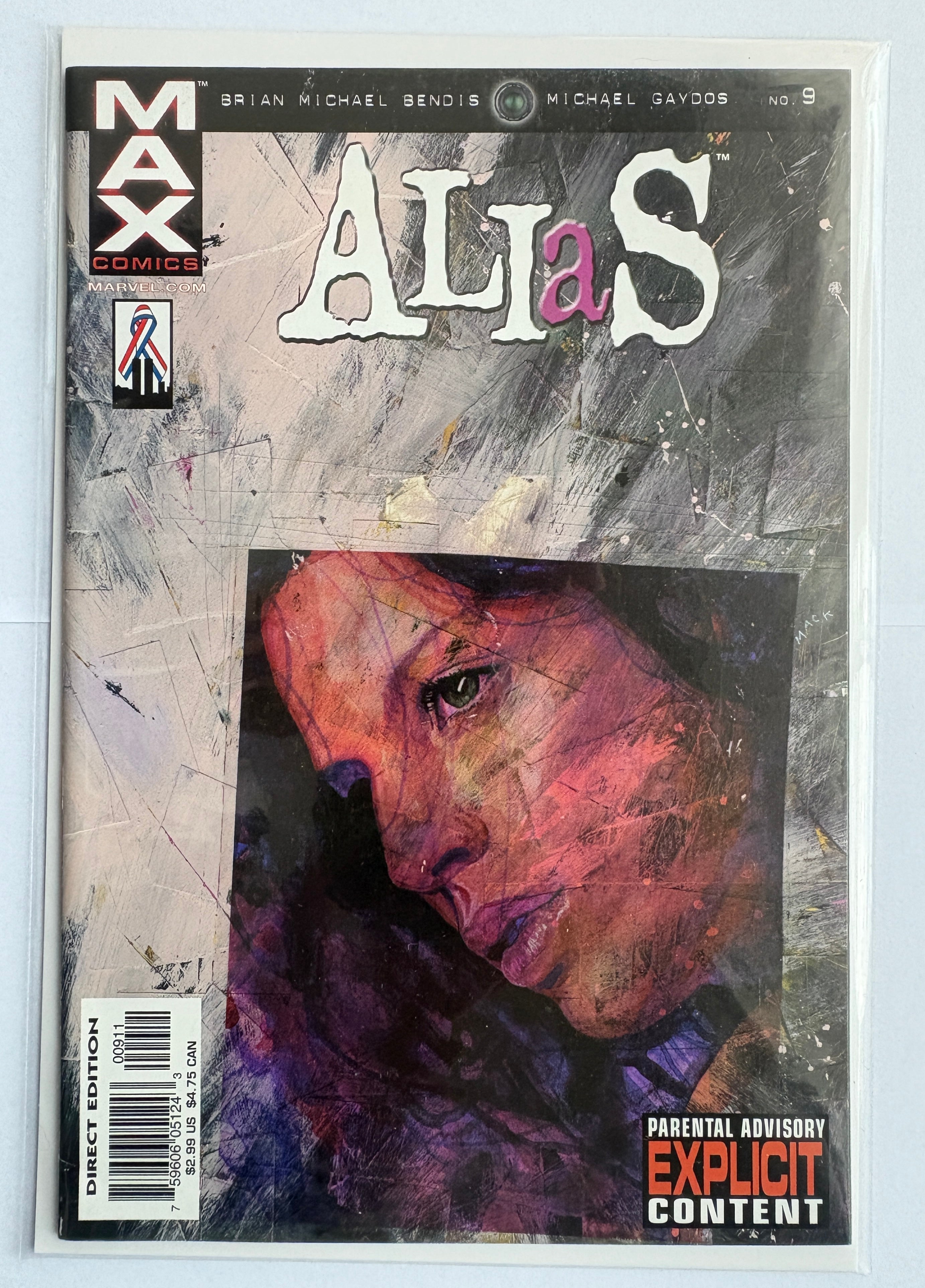 Alias #9 - Max Comics (Marvel) - 1st Printing - July 2002 VF- 7.5