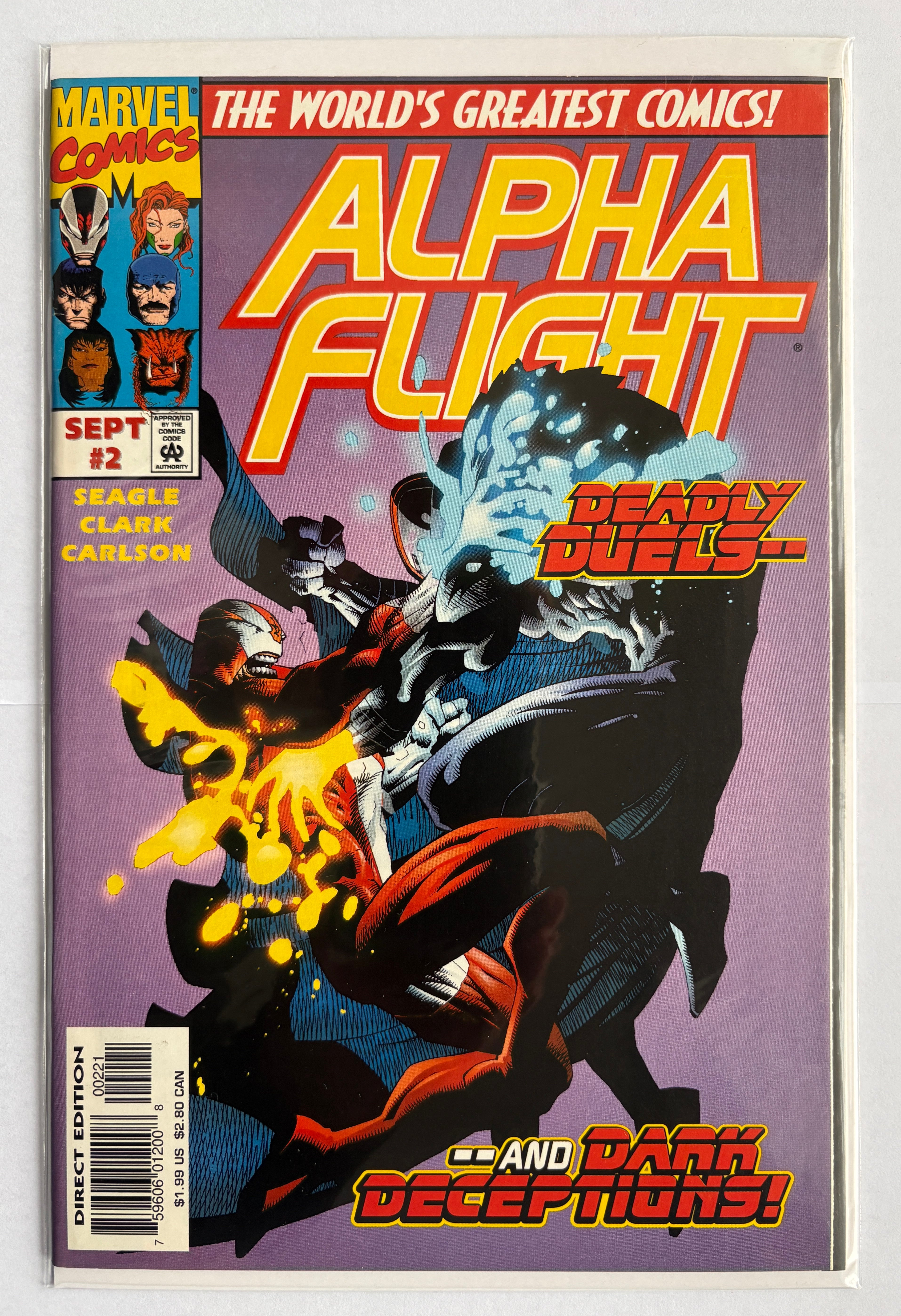 Alpha Flight #2 - 1st Printing Marvel Comics September 1997 VF 8.0
