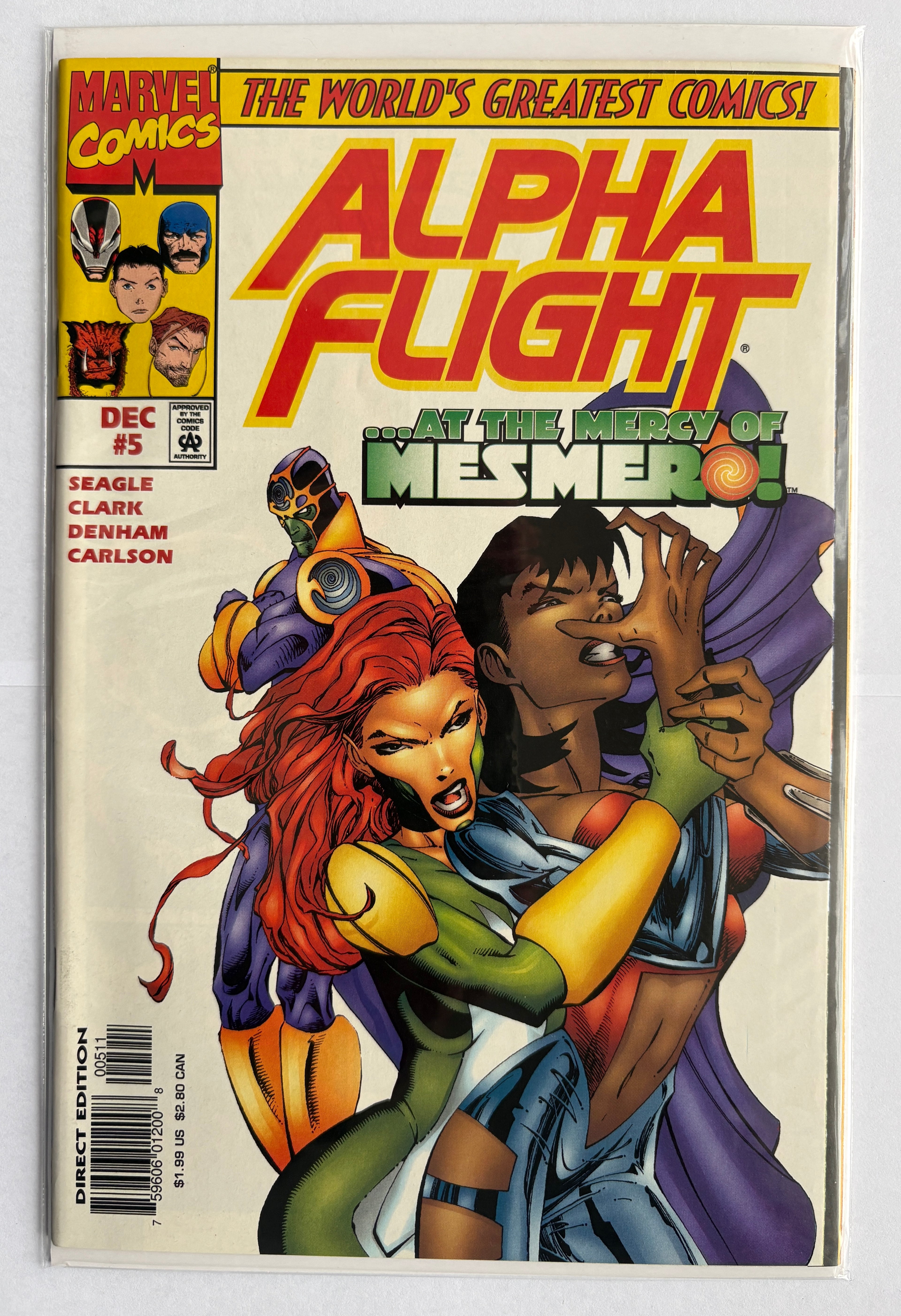Alpha Flight #5 - 1st Printing Marvel Comics December 1997 VF+ 8.5