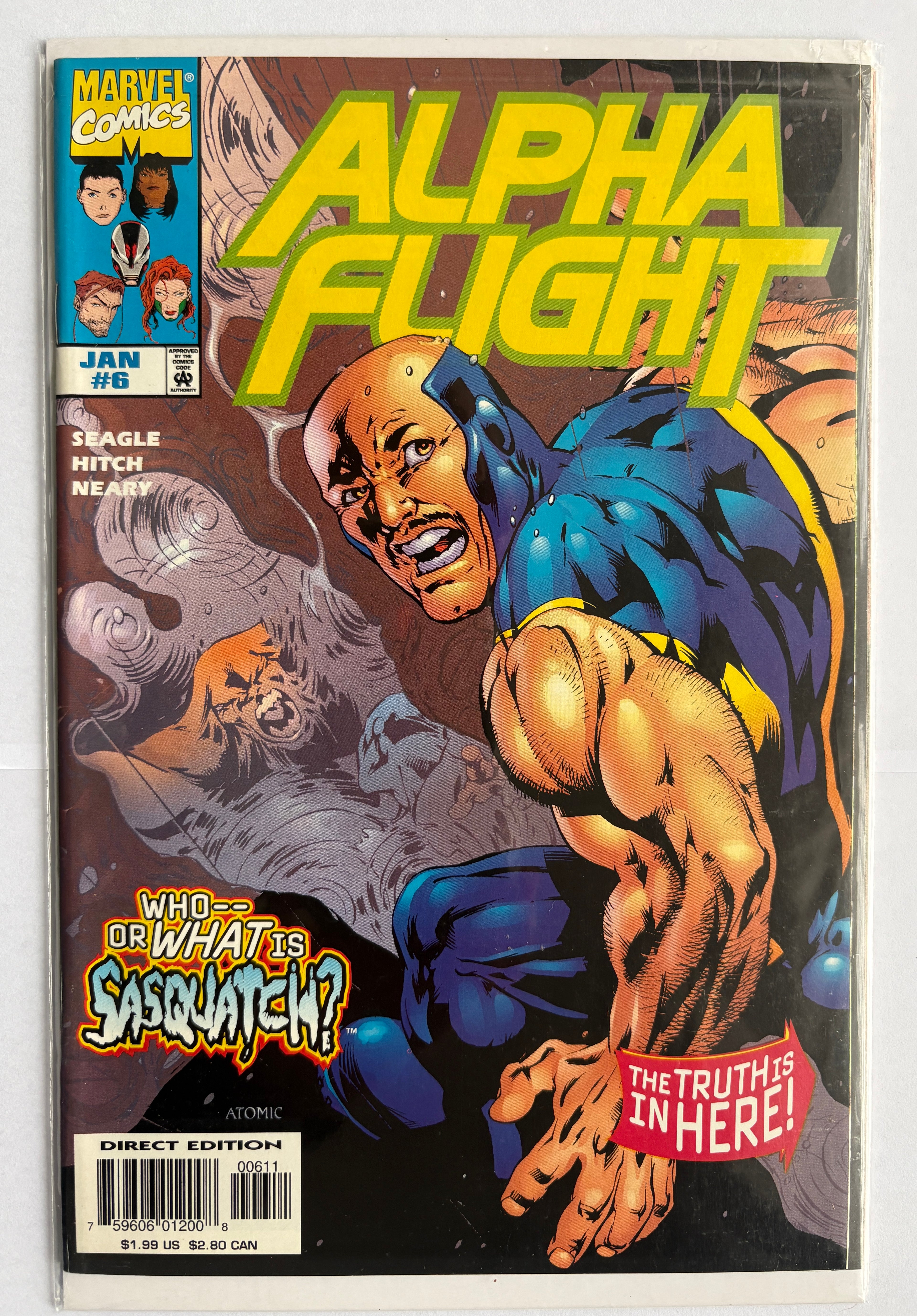 Alpha Flight #6 - 1st Printing Marvel Comics January 1997 F/VF 7.0