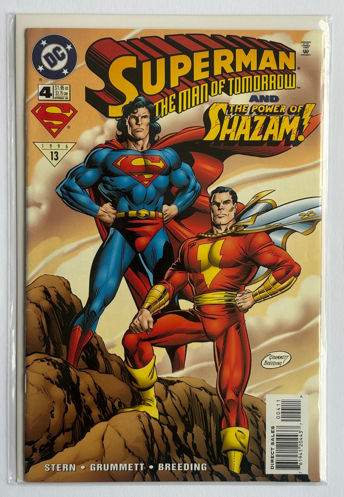 Superman: The Man of Tomorrow #4 - 1st Printing - DC Comics Spring 1996 FN+ 6.5