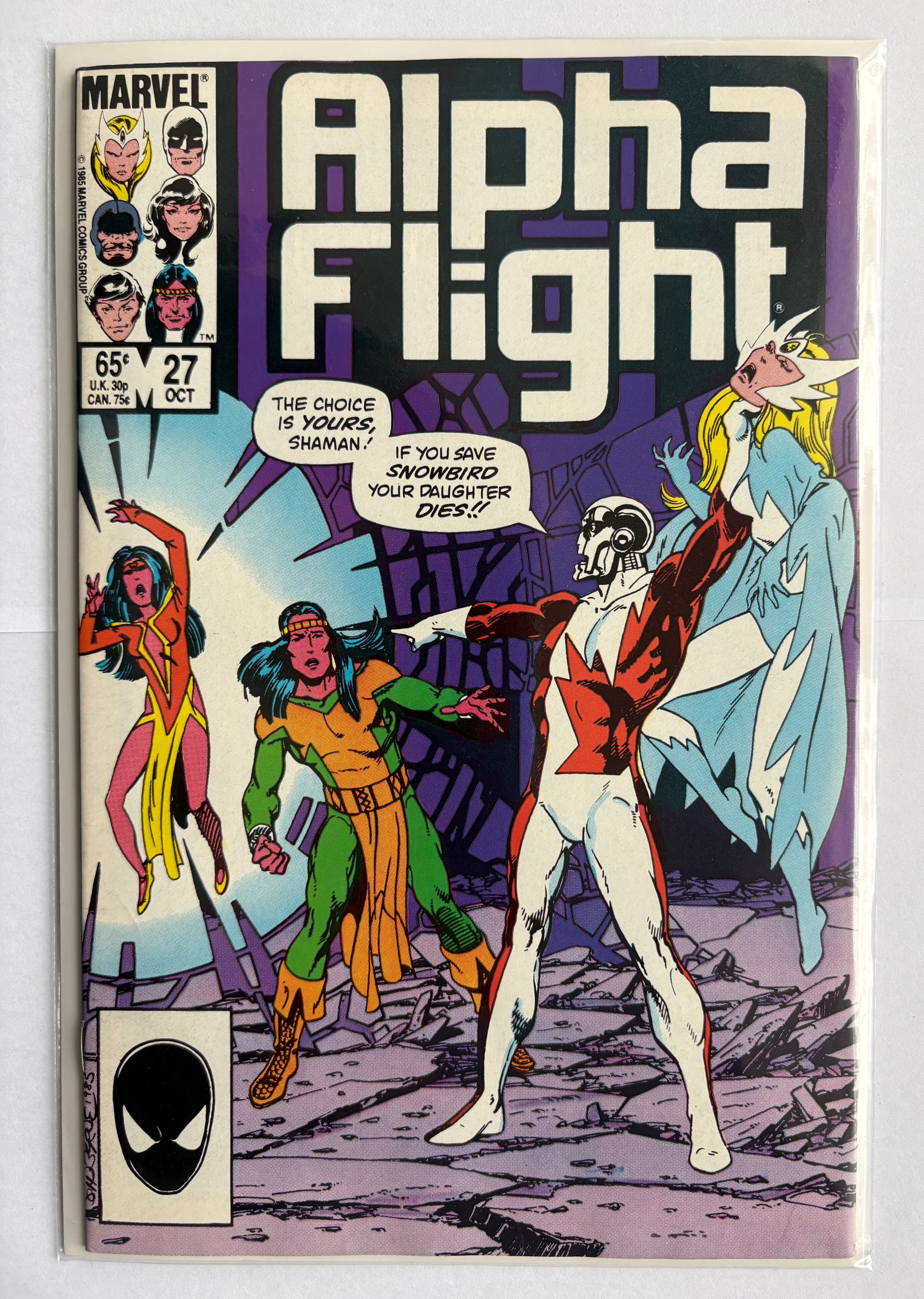 Alpha Flight #27 - Marvel Comics - October 1985 VF+ 8.5