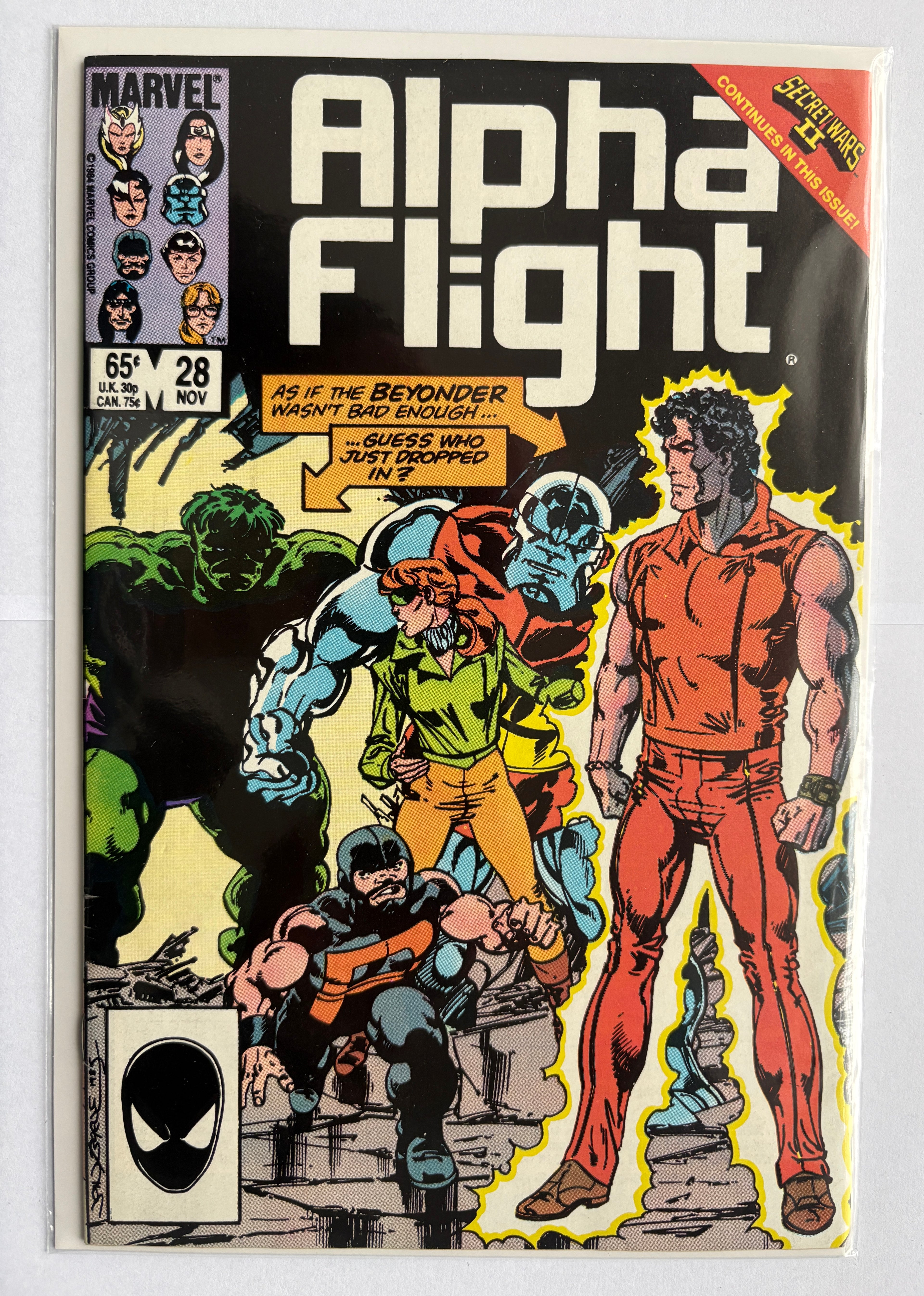Alpha Flight #28 - Marvel Comics - November 1985 VF+ 8.5