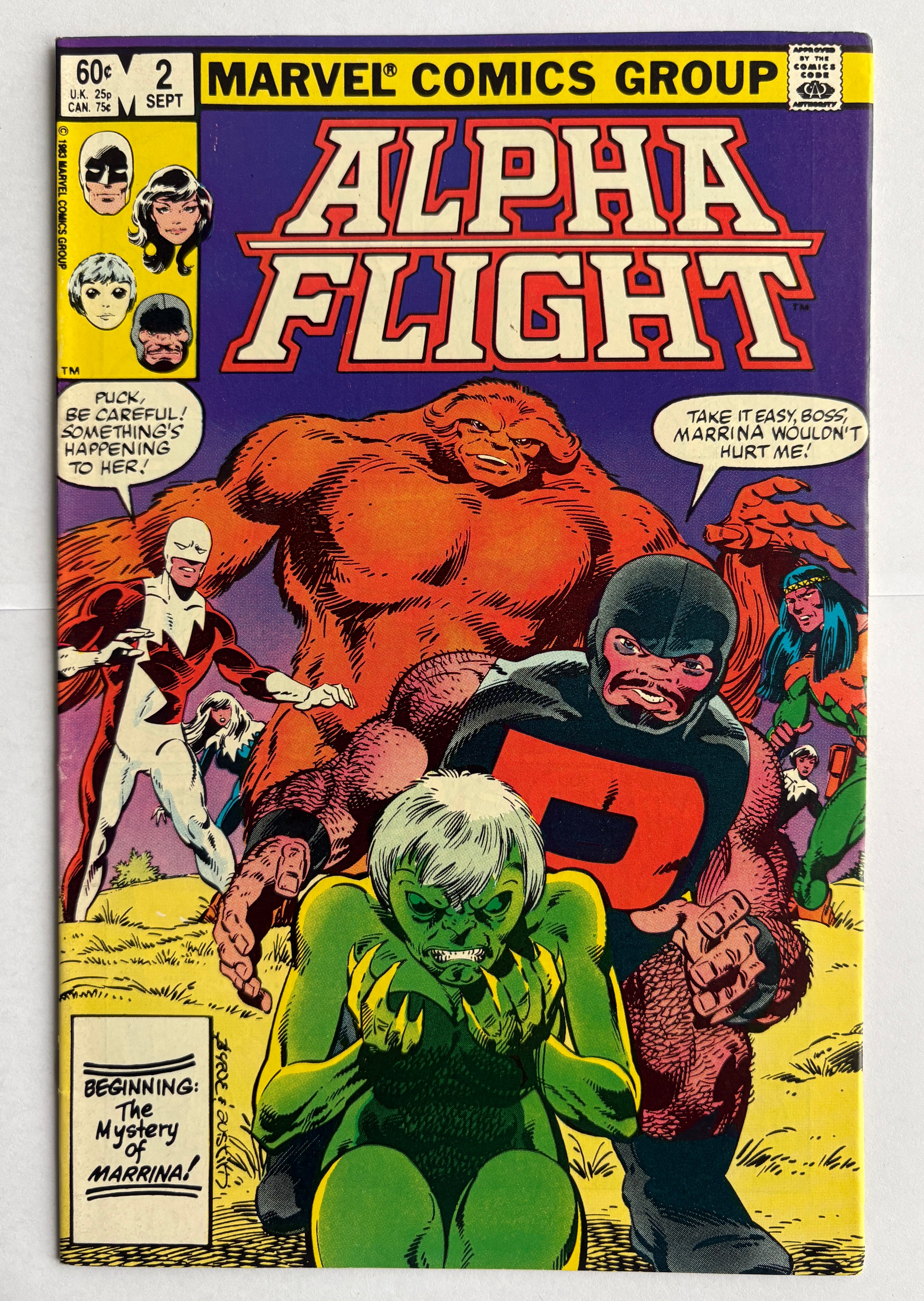 Alpha Flight #2 - Marvel Comics - September 1983 VF 8.0