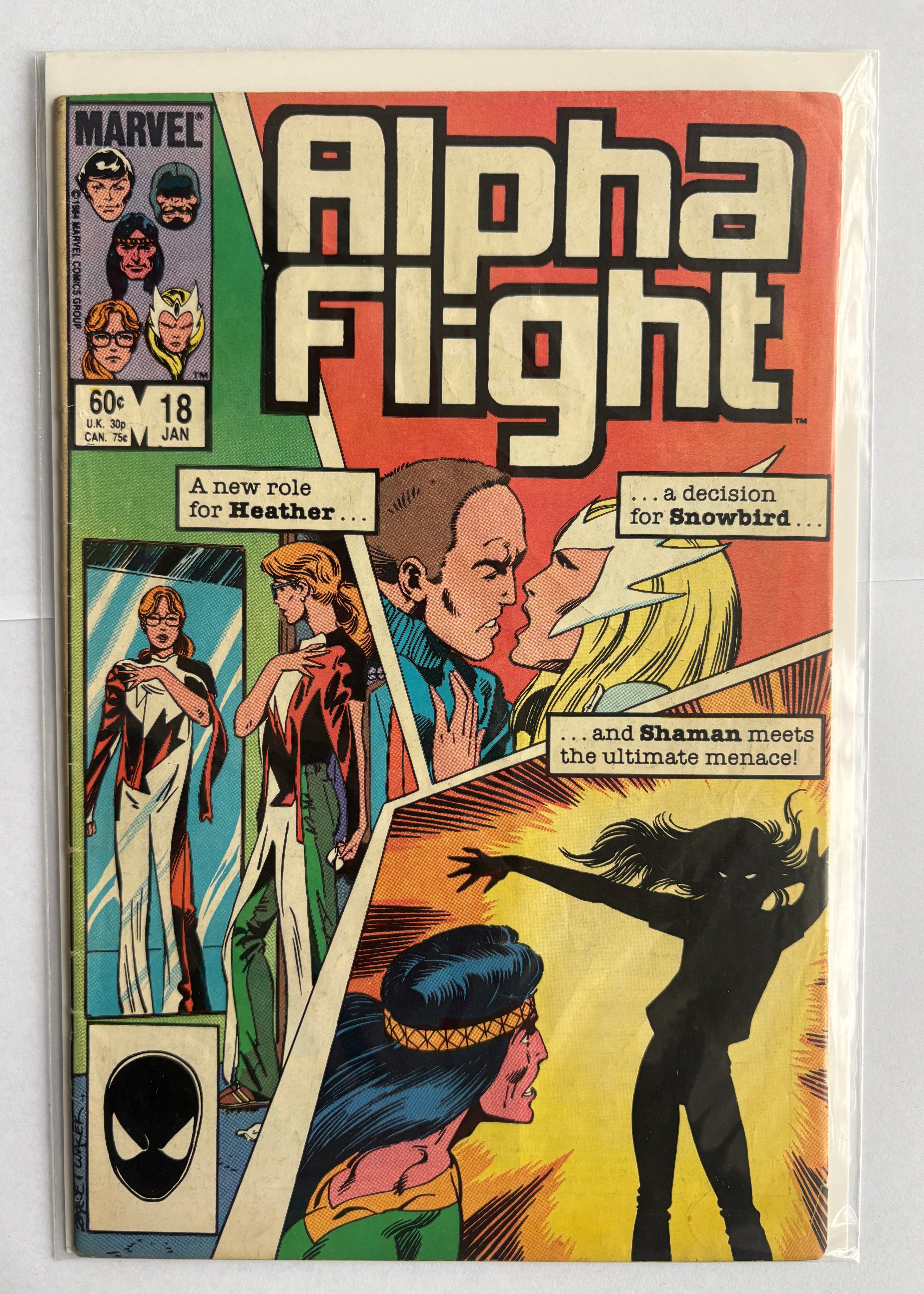 Alpha Flight #18 - Direct Edition - Marvel Comics - January 1985 FN 6.0