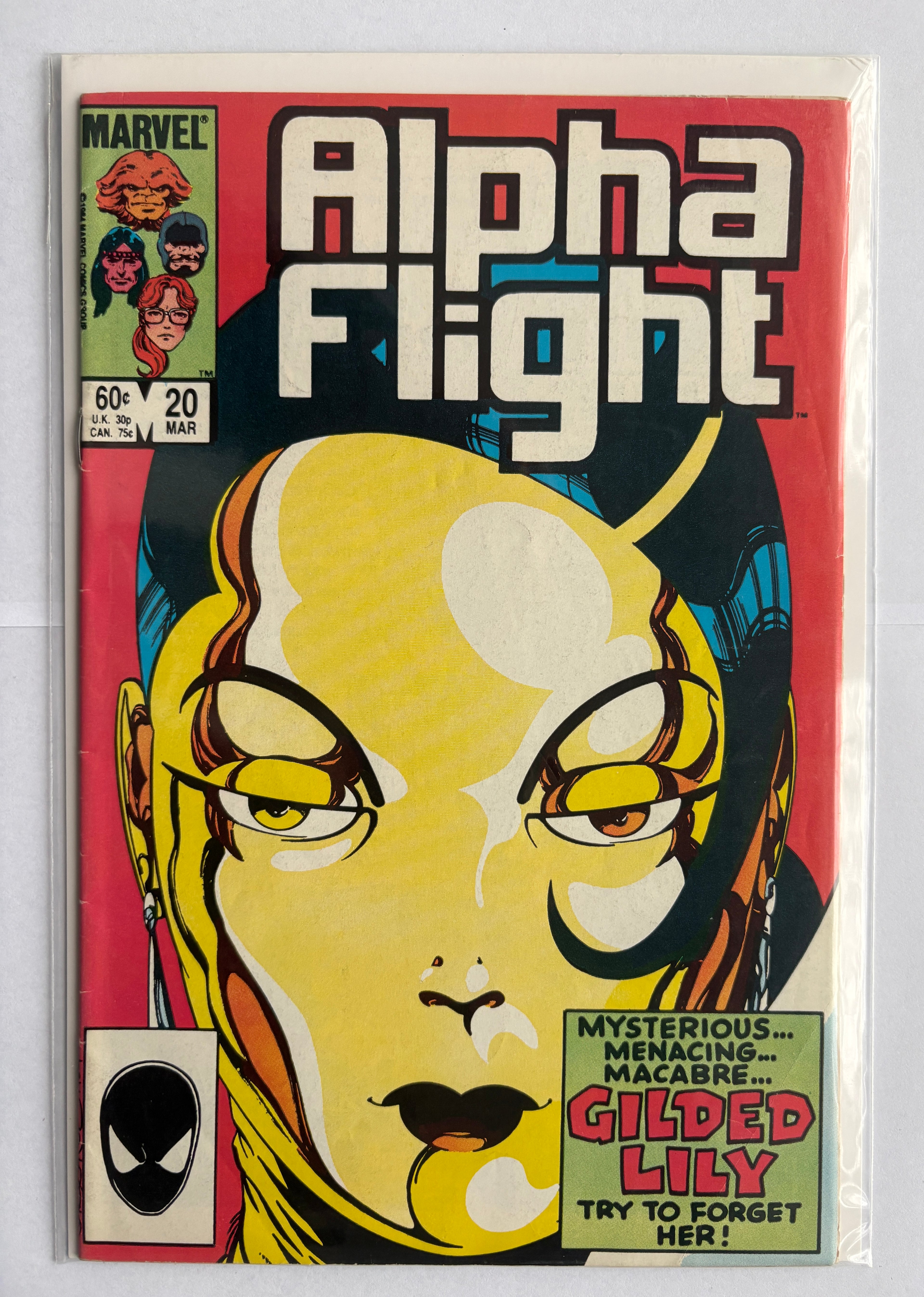 Alpha Flight #20 - Gilded Lily - Marvel Comics - March 1985 F/VF 7.0