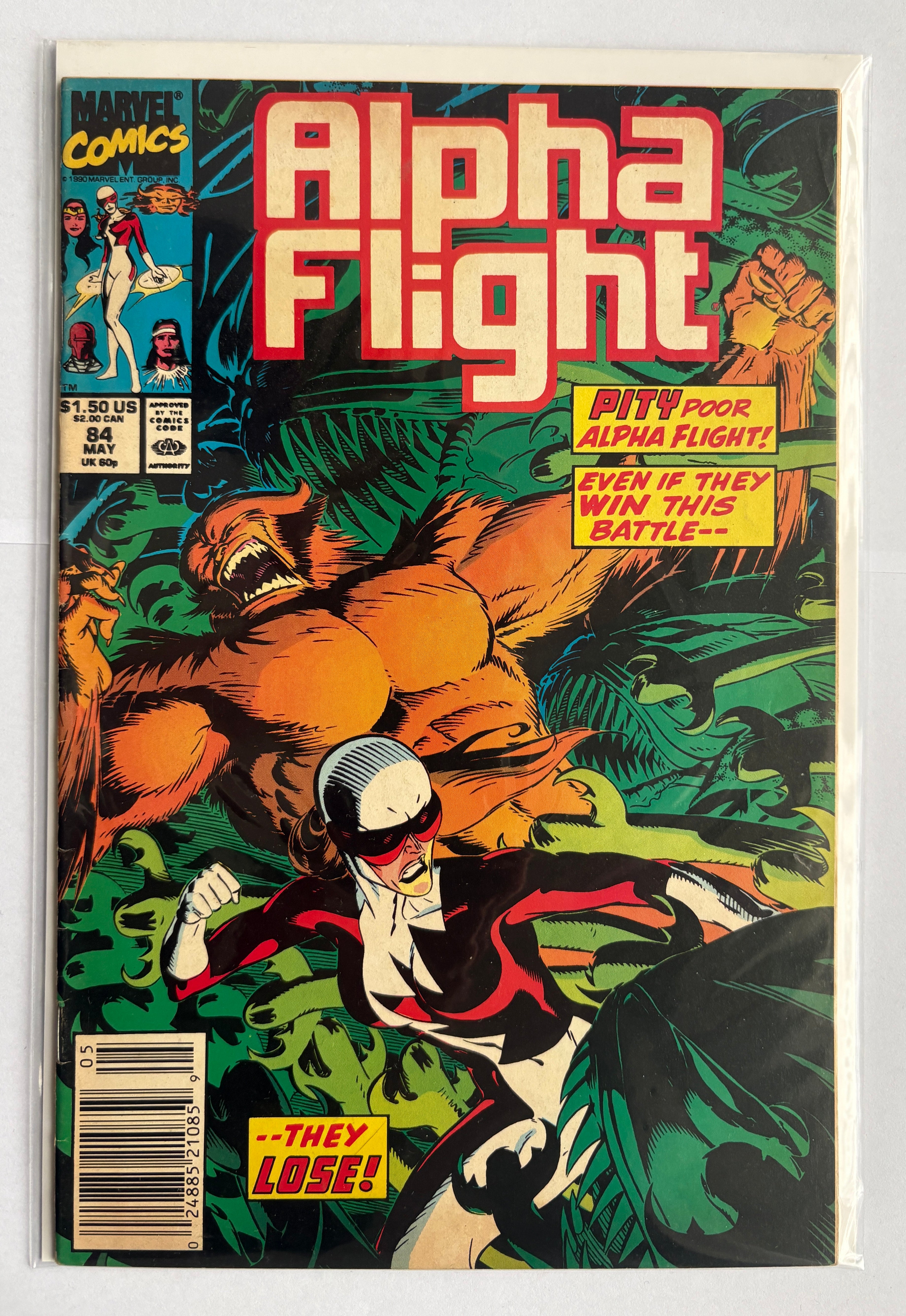 Alpha Flight #84 - Marvel Comics - May 1990 VF- 7.5