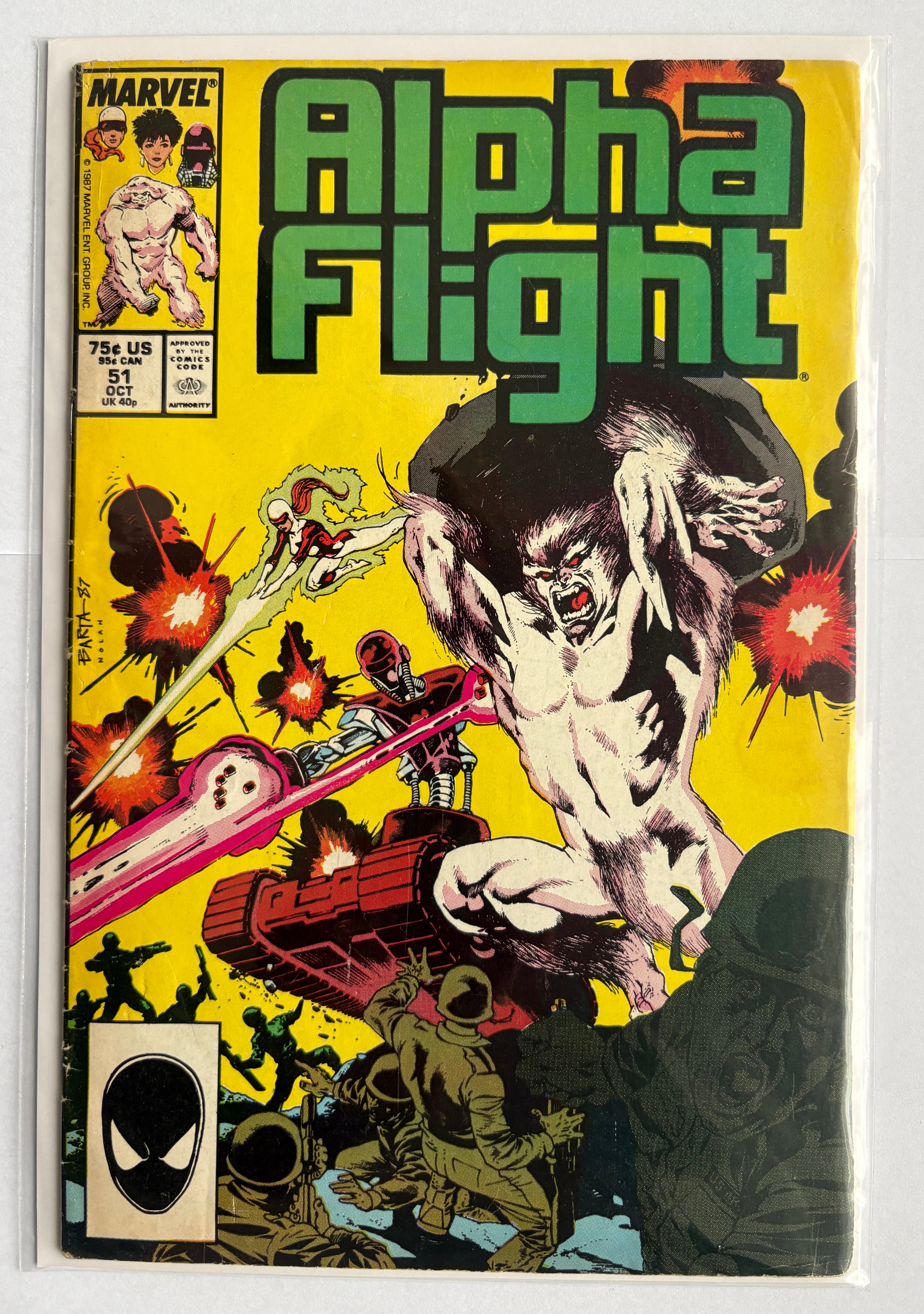 Alpha Flight #51 - Marvel Comics - October 1987 GD/VG 3.0
