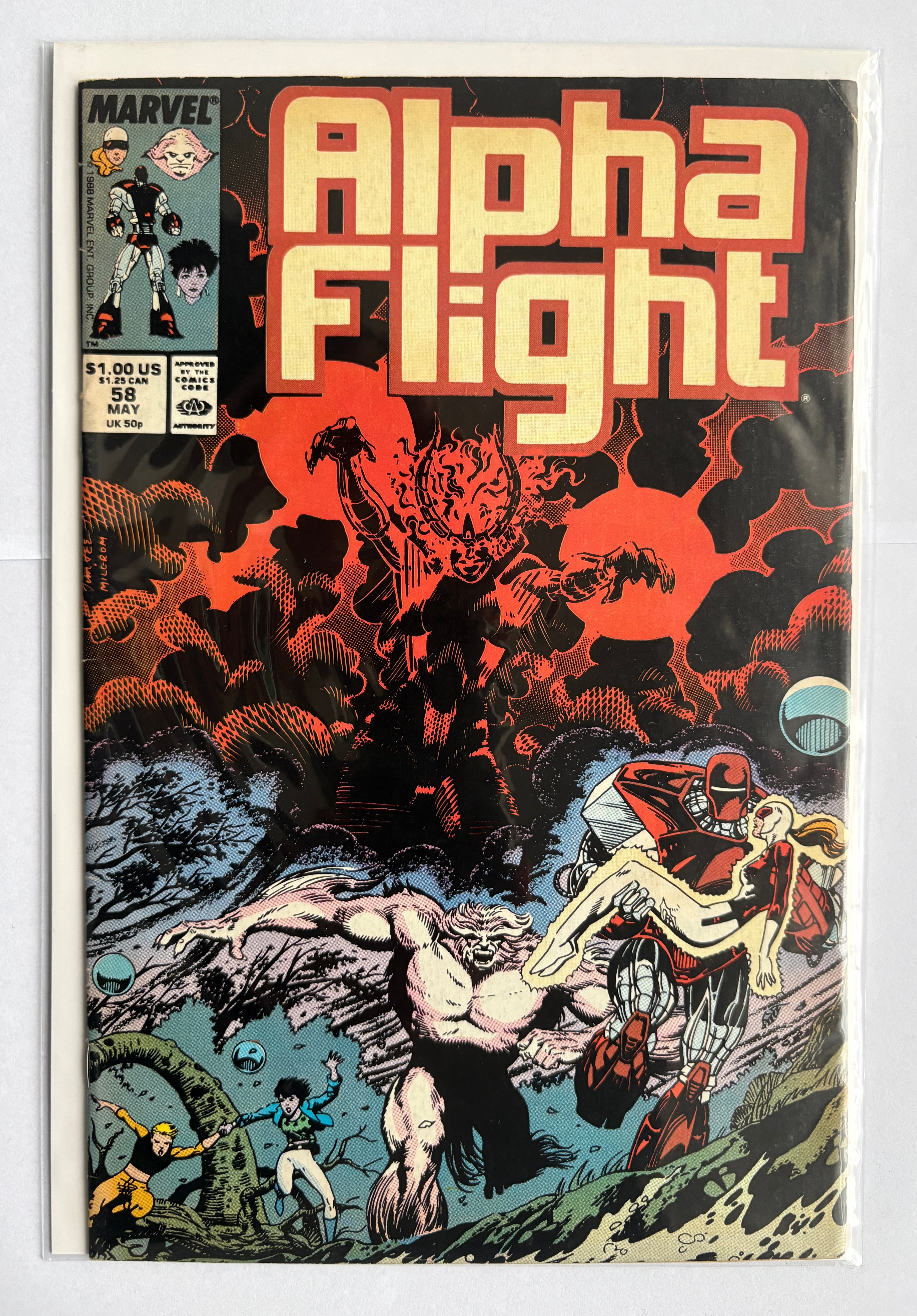 Alpha Flight #58 - Marvel Comics - May 1988 FN 6.0