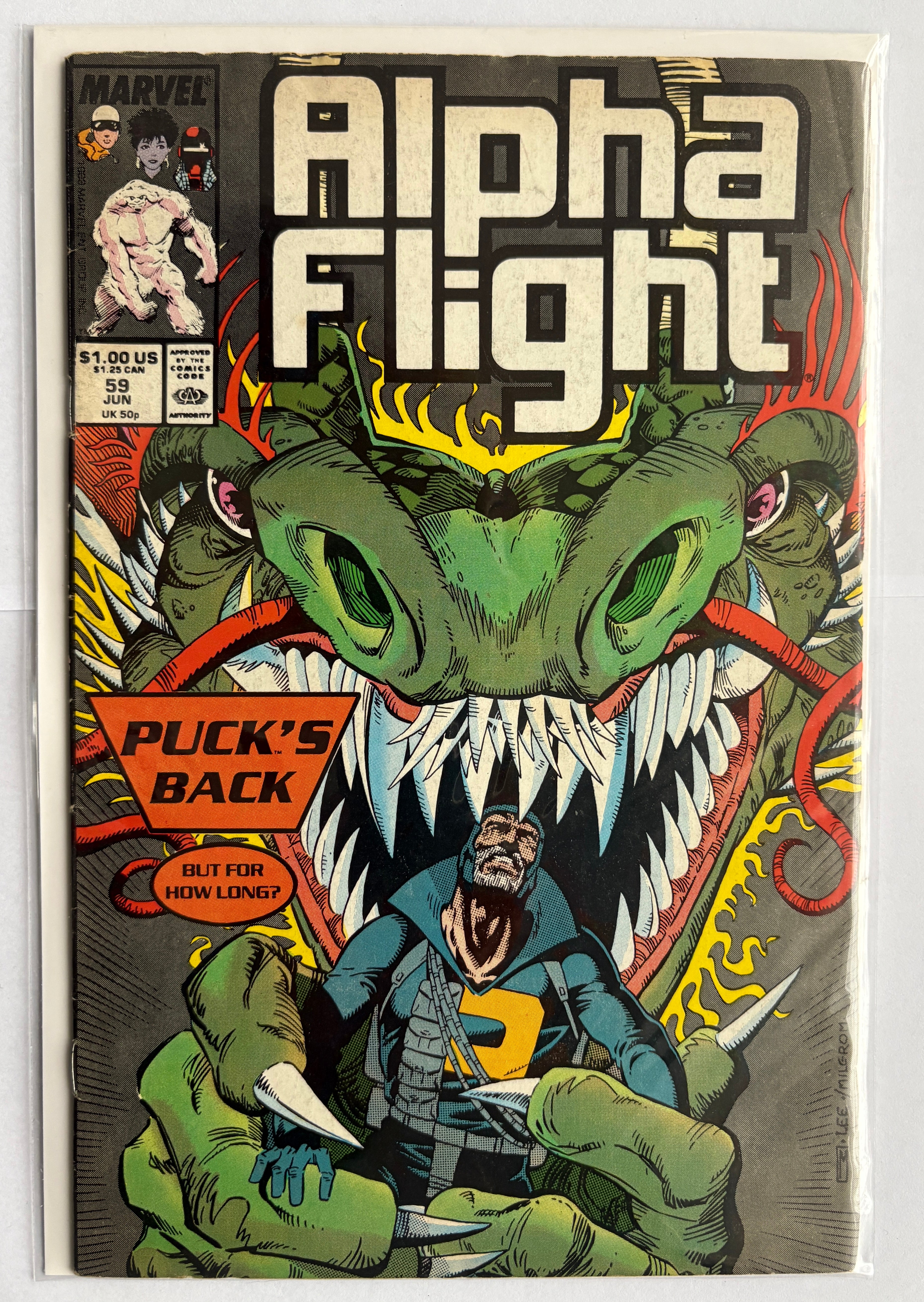 Alpha Flight #59 - Marvel Comics - June 1988 FN 6.0
