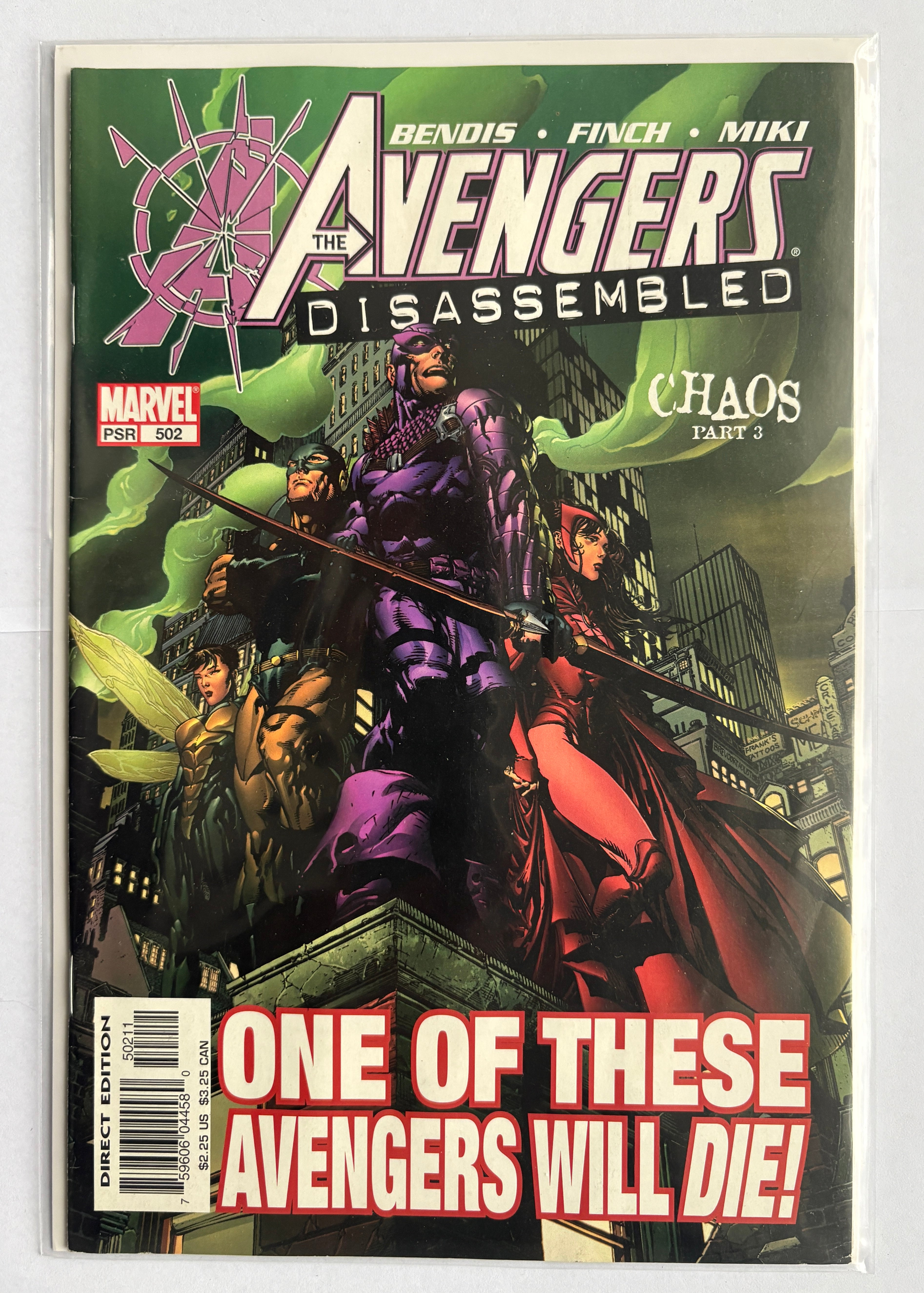 The Avengers #502 - Disassembled - Chaos Part 3 - Marvel November 2004 FN 6.0