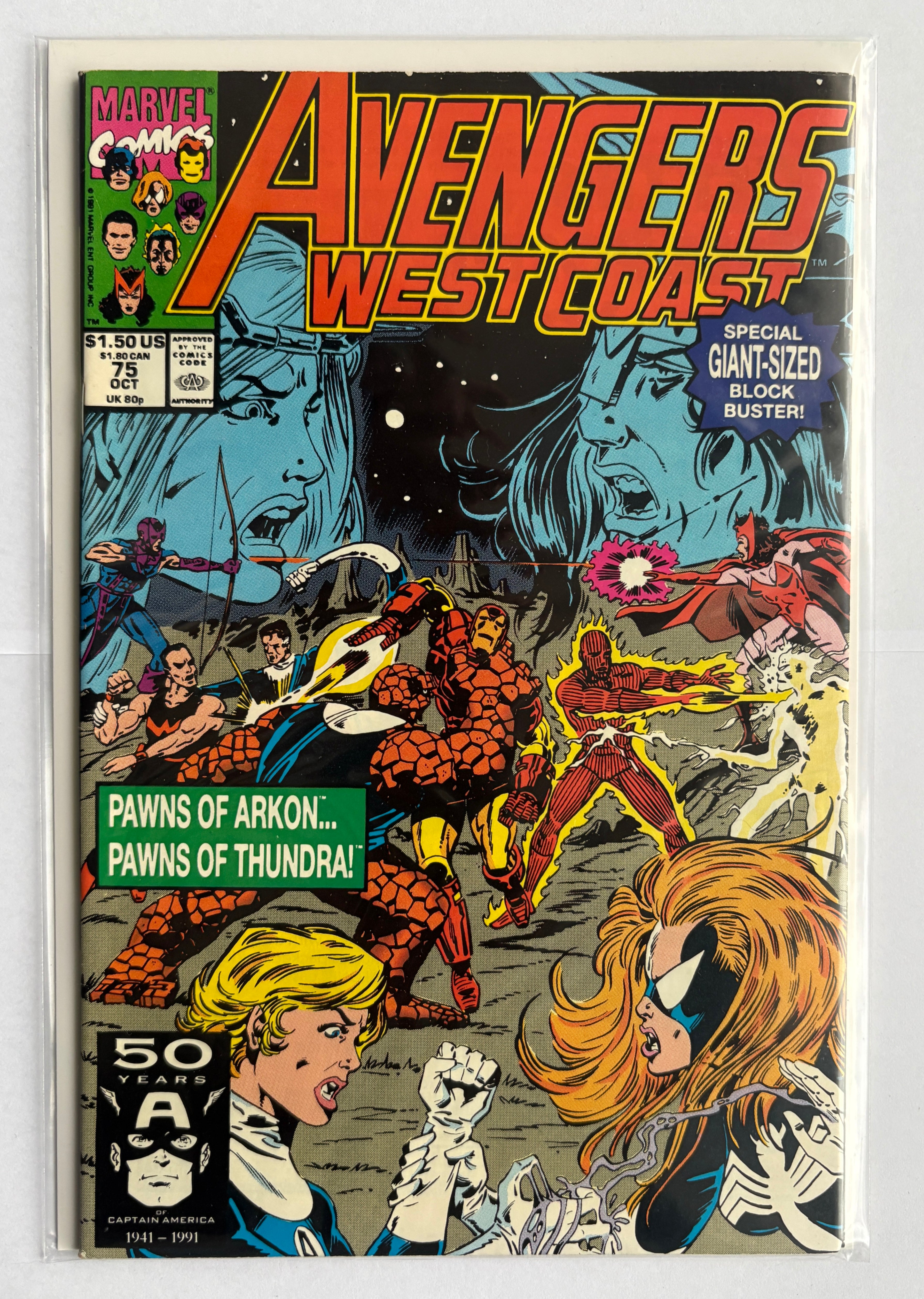 The West Coast Avengers #75 - Marvel Comics October 1991 F/VF 7.0