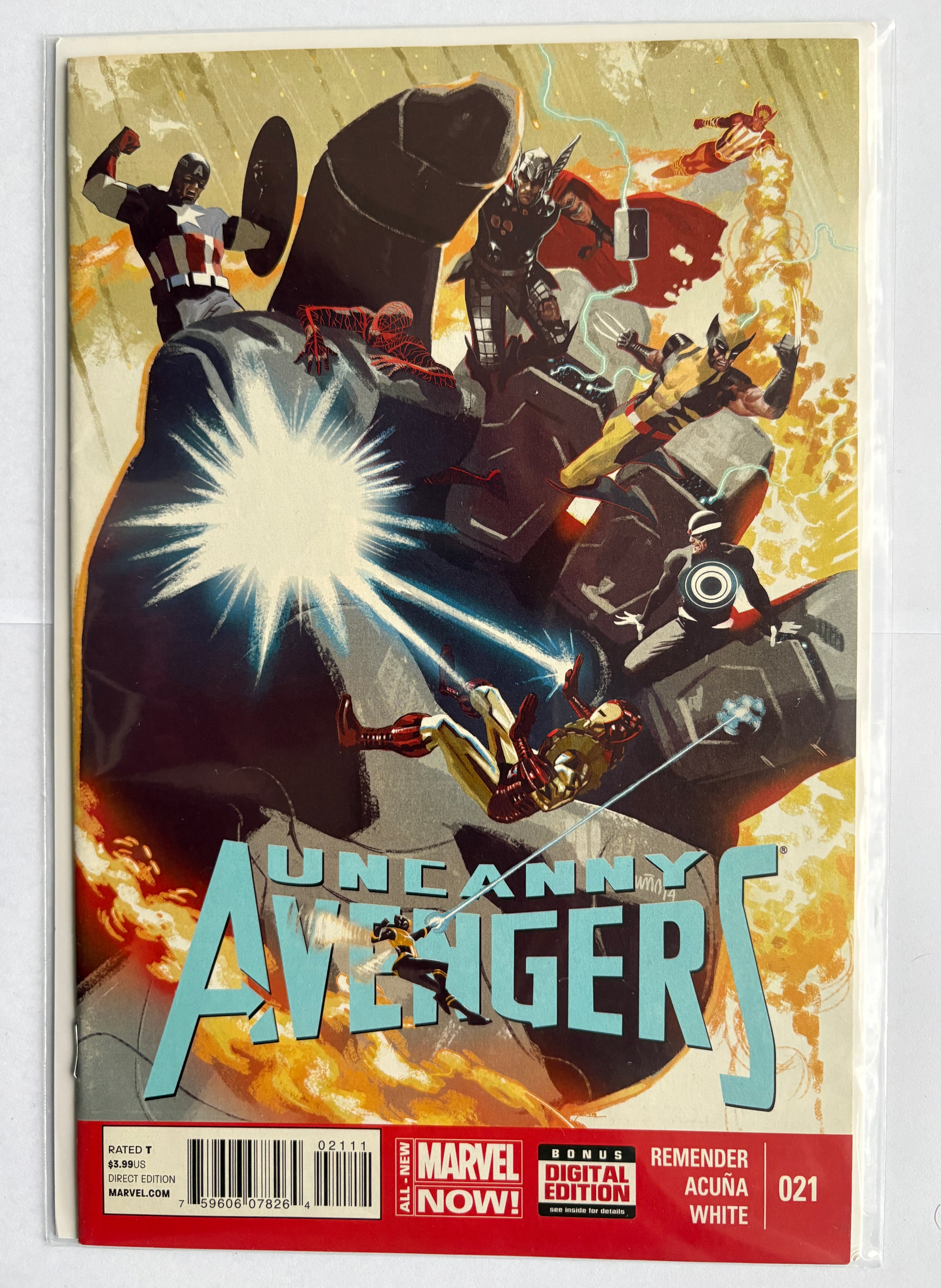 Uncanny Avengers #21 - 1st Printing - Marvel Comics August 2014 VF- 7.5