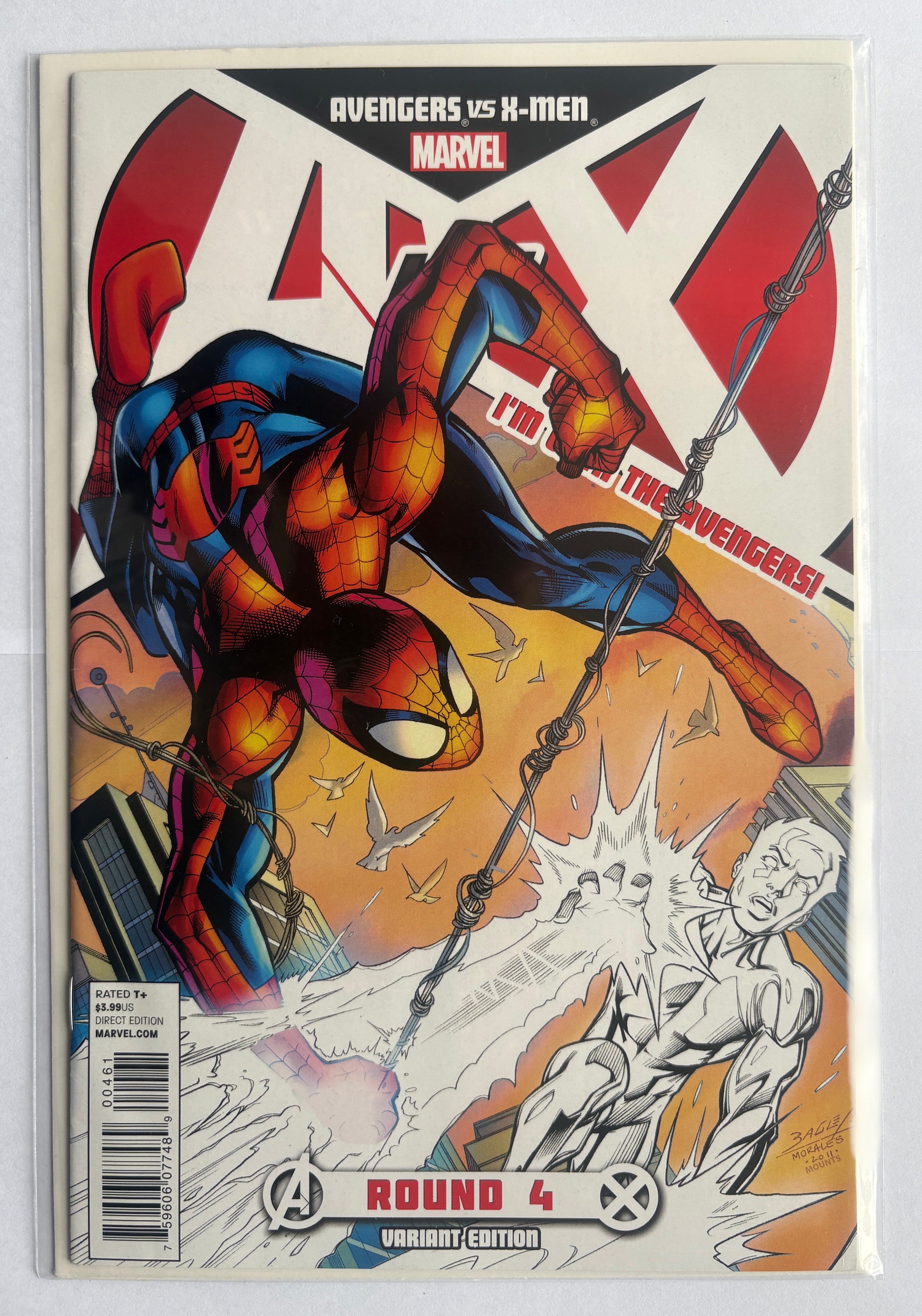 Avengers vs X-Men #4 - Spider-Man Variant Cover Marvel July 2012 VF 8.0