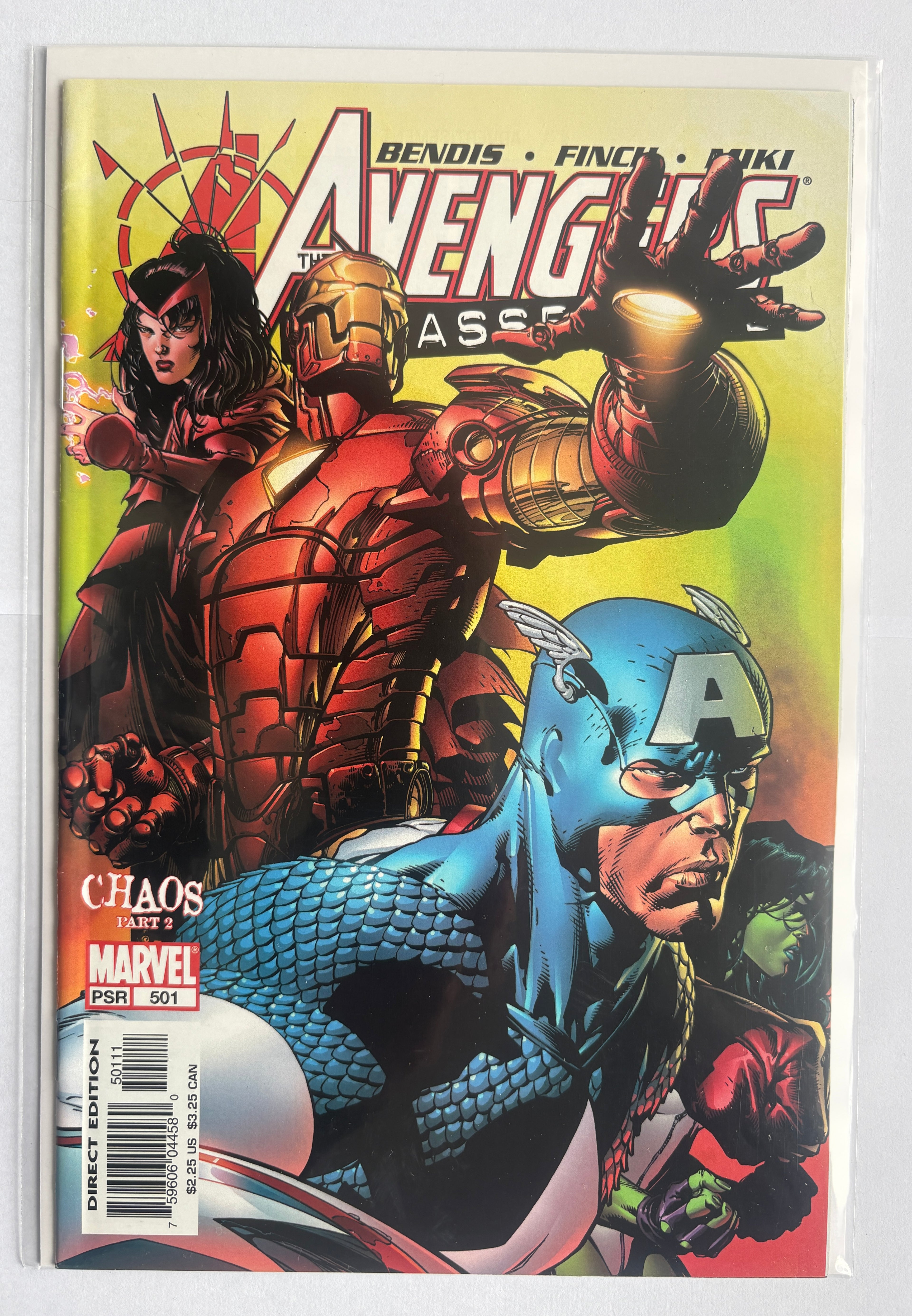 The Avengers #501 - Disassembled - Chaos Part 2 - Marvel October 2004 VF- 7.5