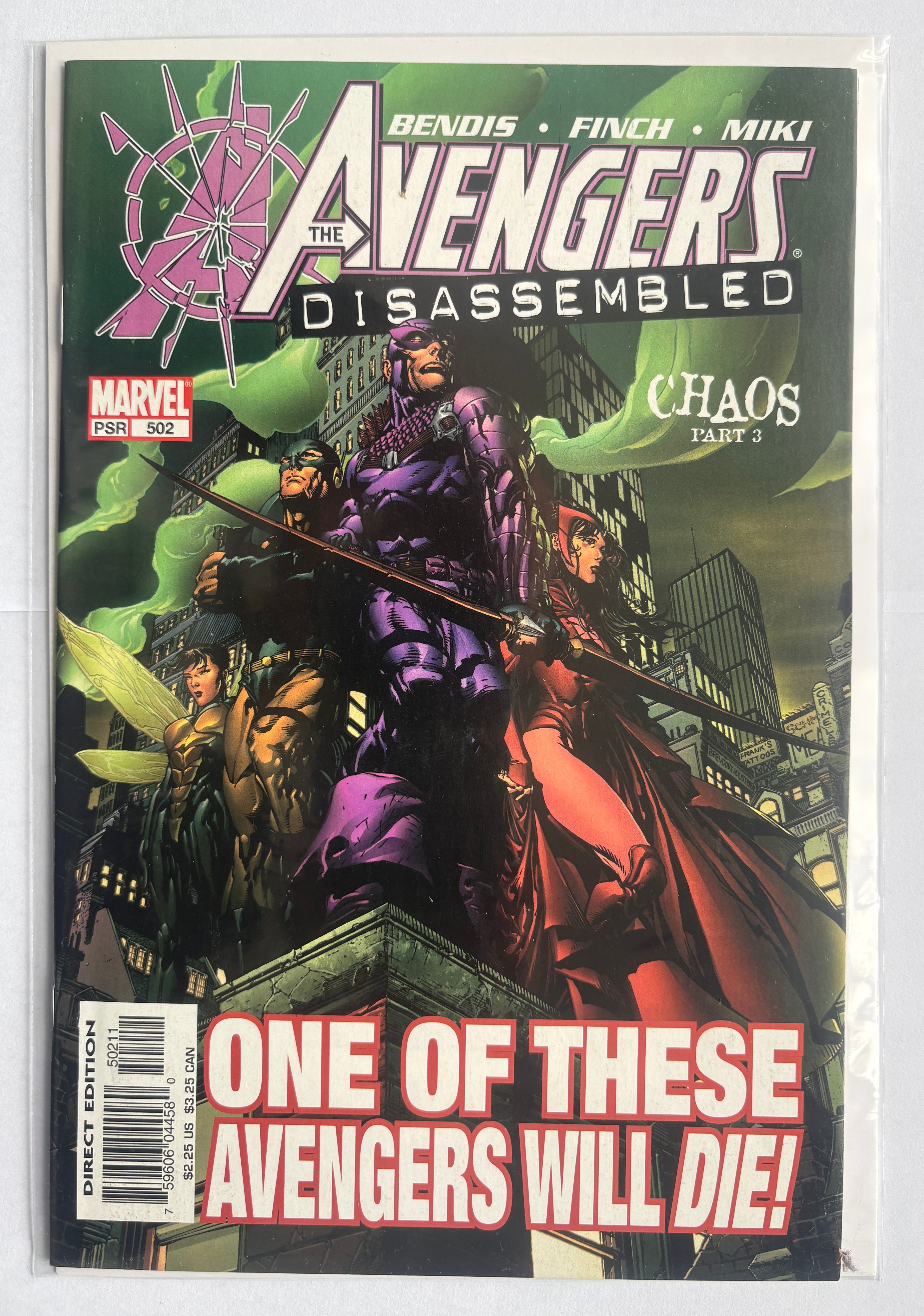The Avengers #502 - Disassembled - Chaos Part 3 - Marvel November 2004 VF 8.0