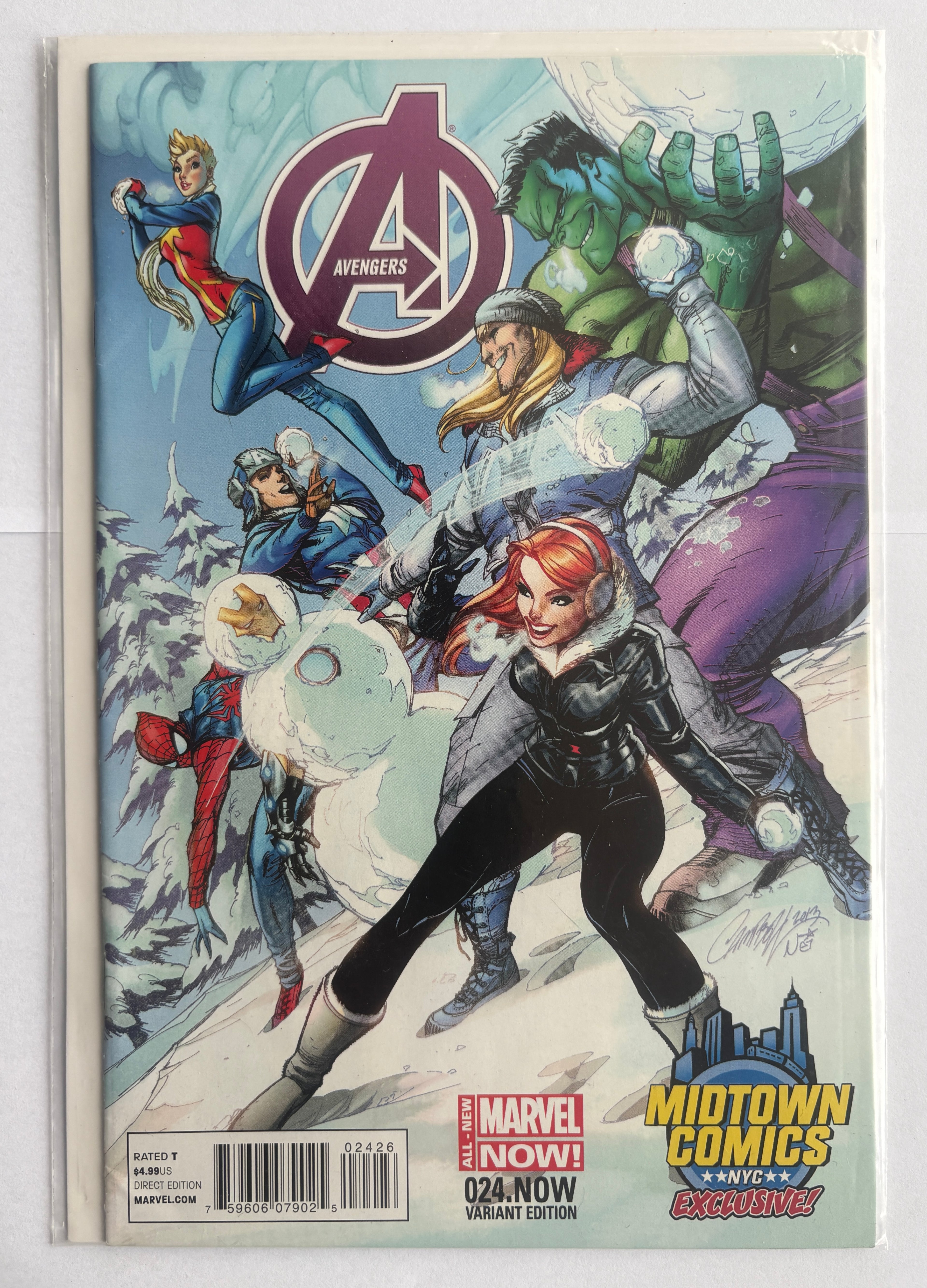 Avengers #24 .Now - Midtown Comics NYC Variant February 2014 VF 8.0