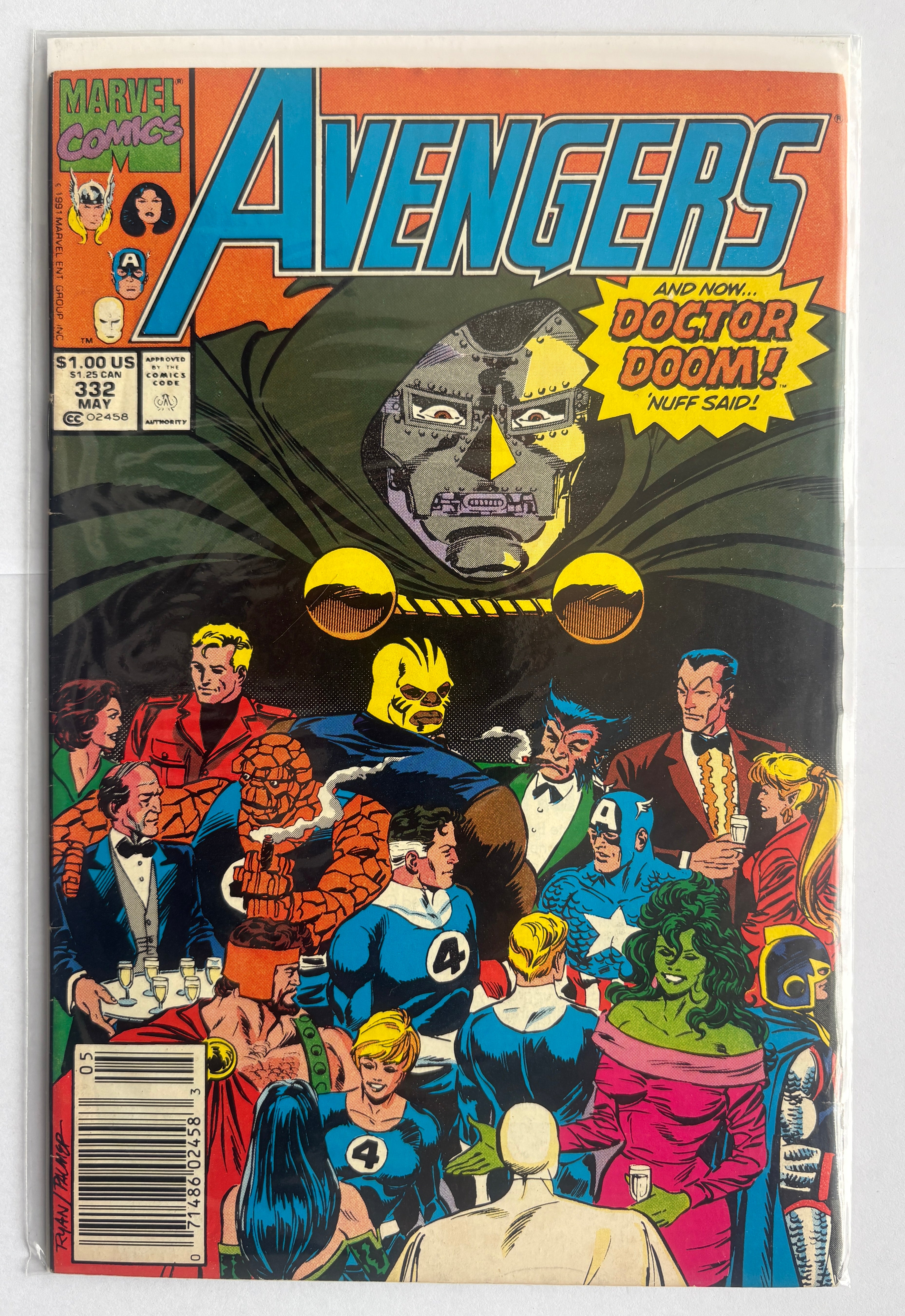The Avengers #332 - Marvel Comics - May 1991 F/VF 7.0