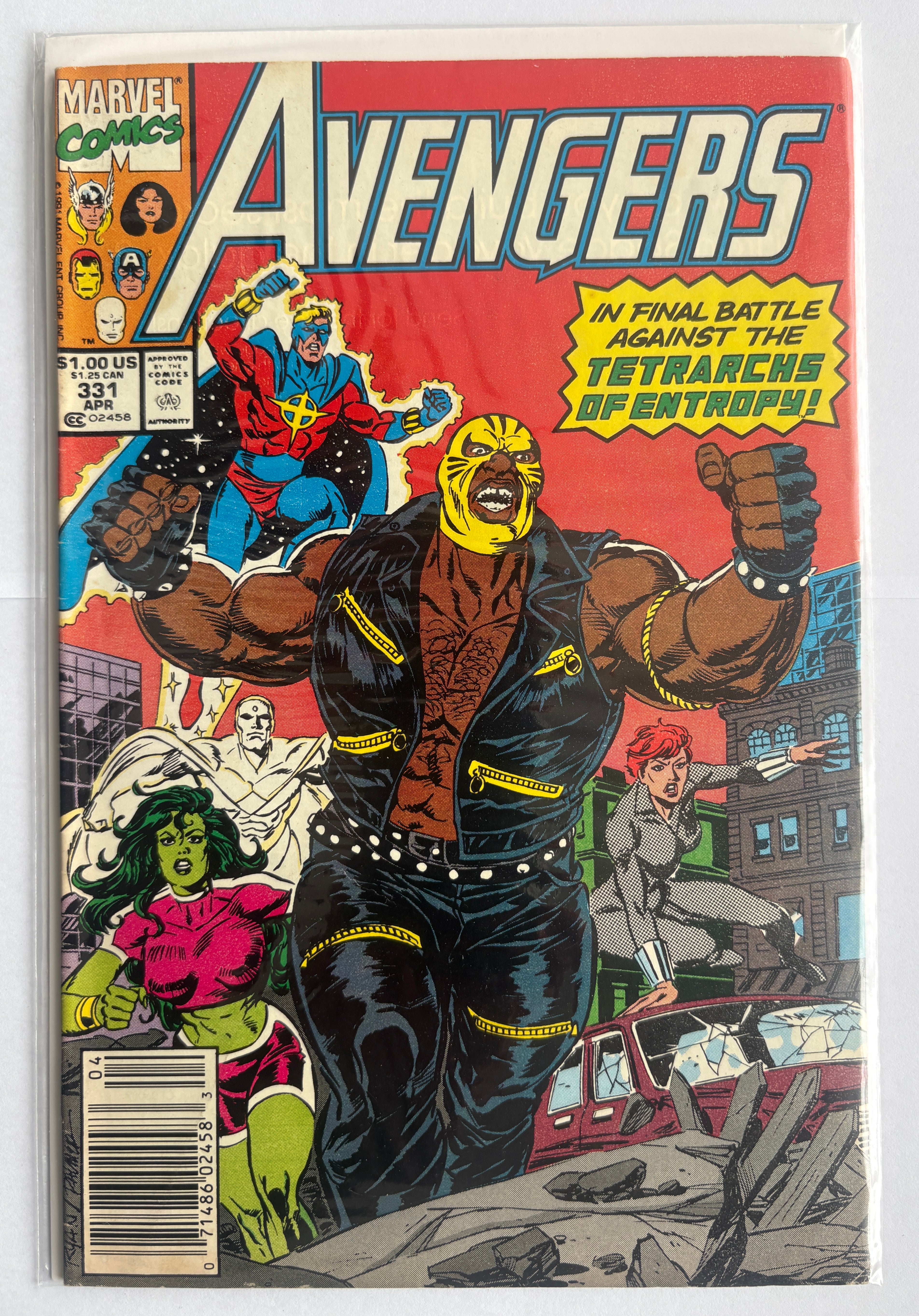 The Avengers #331 - Marvel Comics - April 1991 F/VF 7.0