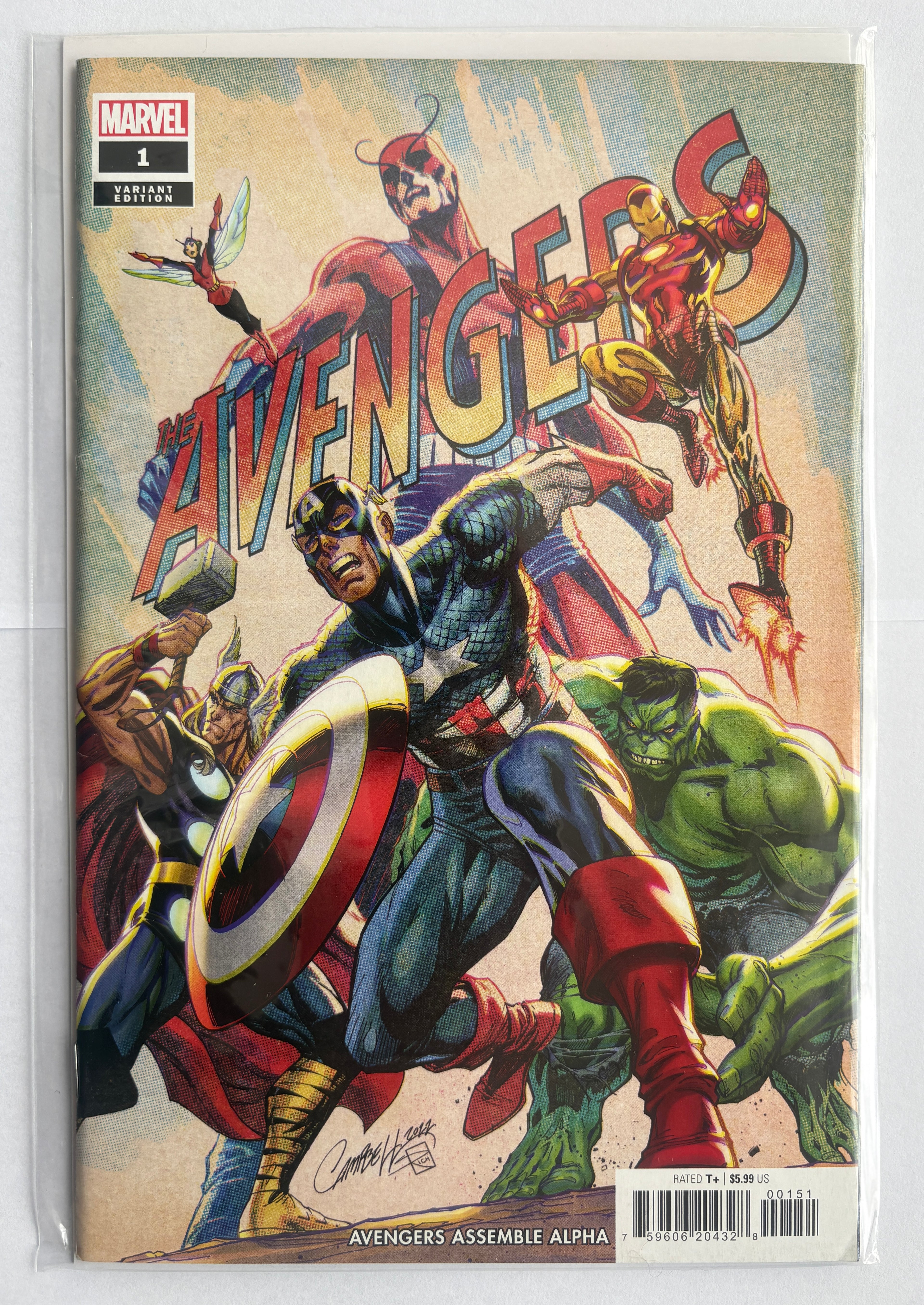 Avengers Assemble Alpha #1 - 1st Printing Campbell Variant Marvel 2023 VF+ 8.5