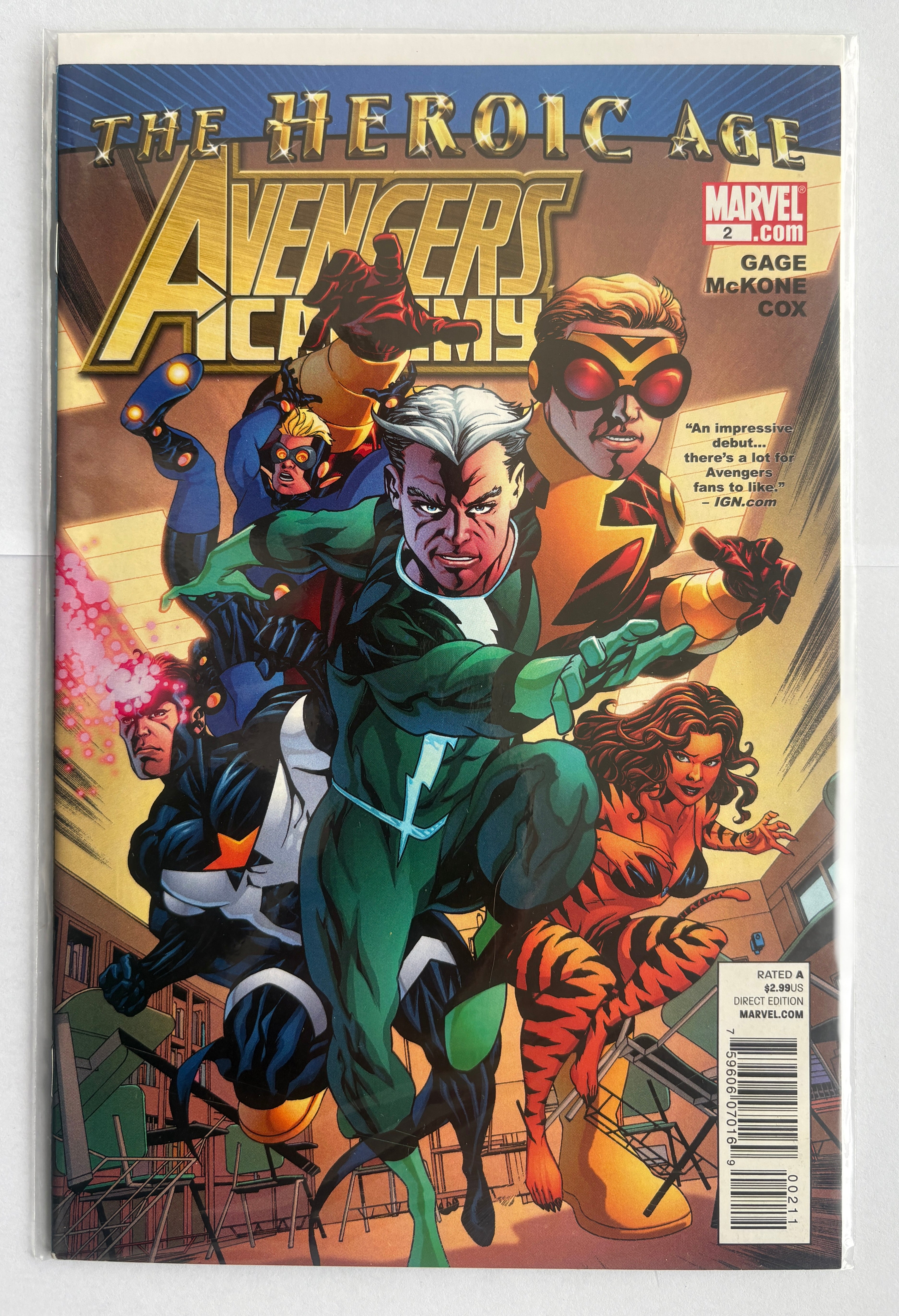 Avengers Academy #2 The Heroic Age - 1st Printing Marvel September 2010 VF+ 8.5