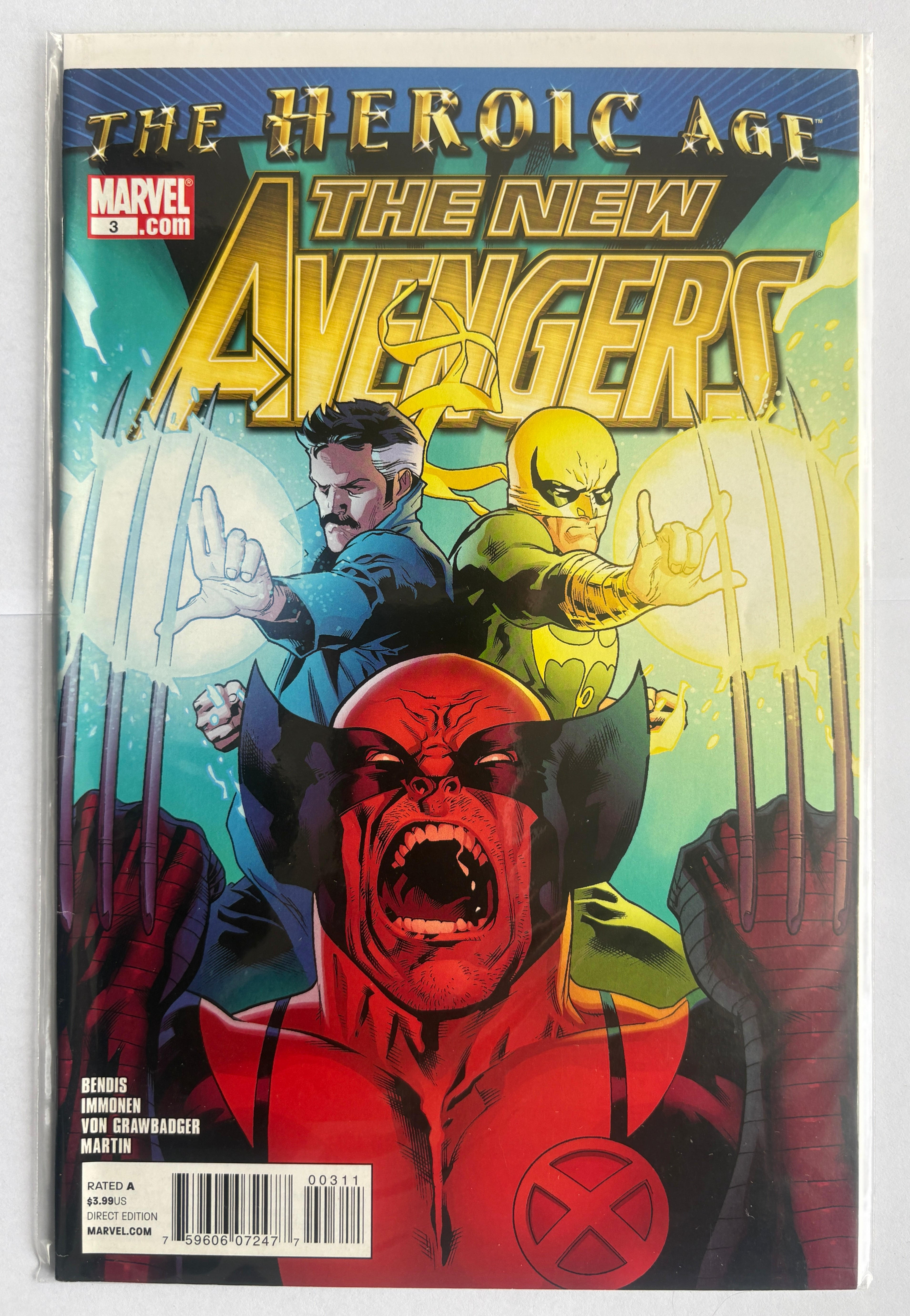 The New Avengers #3 The Heroic Age - 1st Printing - October 2010 VF 8.0