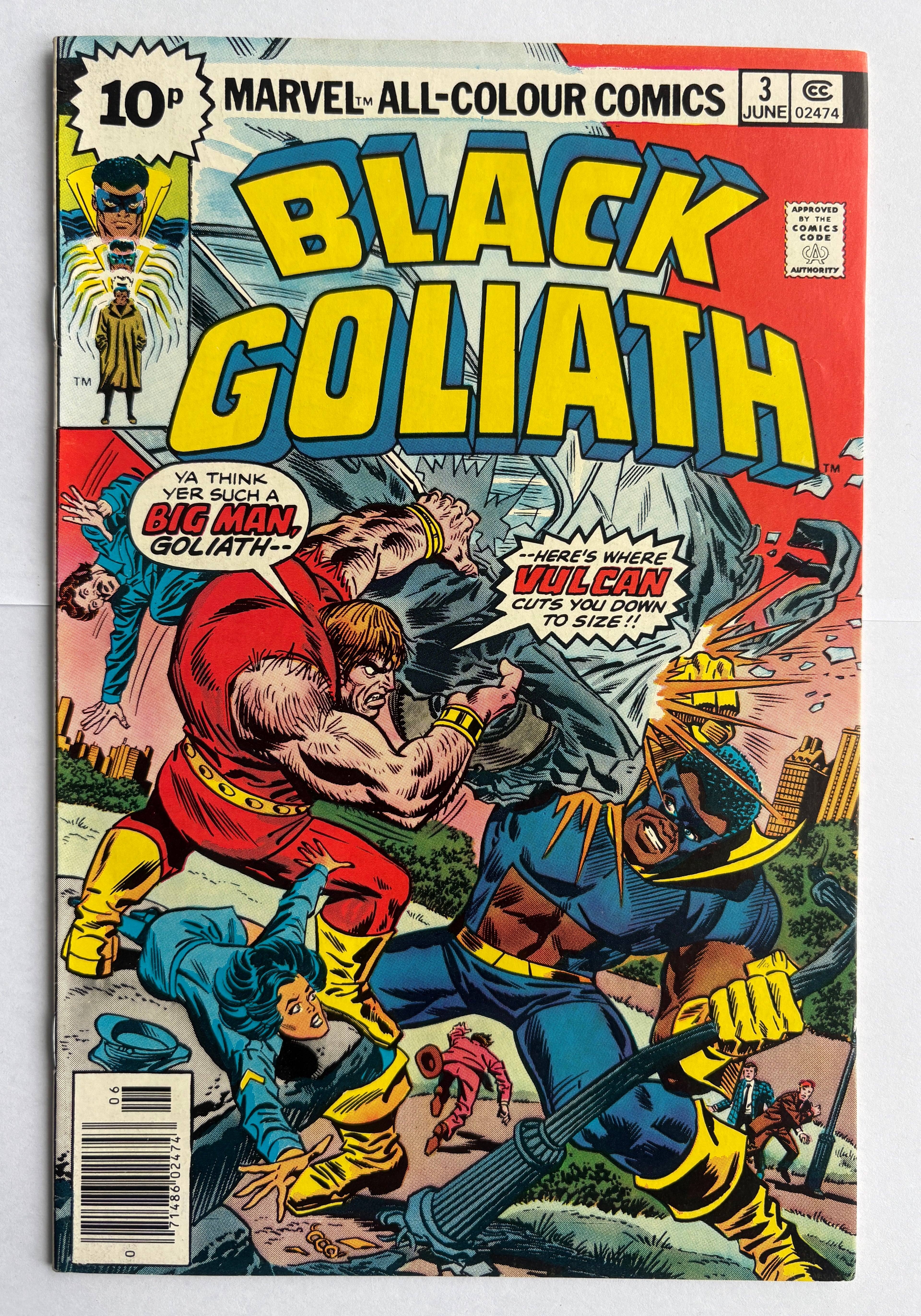 Black Goliath #3 - UK Variant - Marvel Comics - June 1976 F/VF 7.0