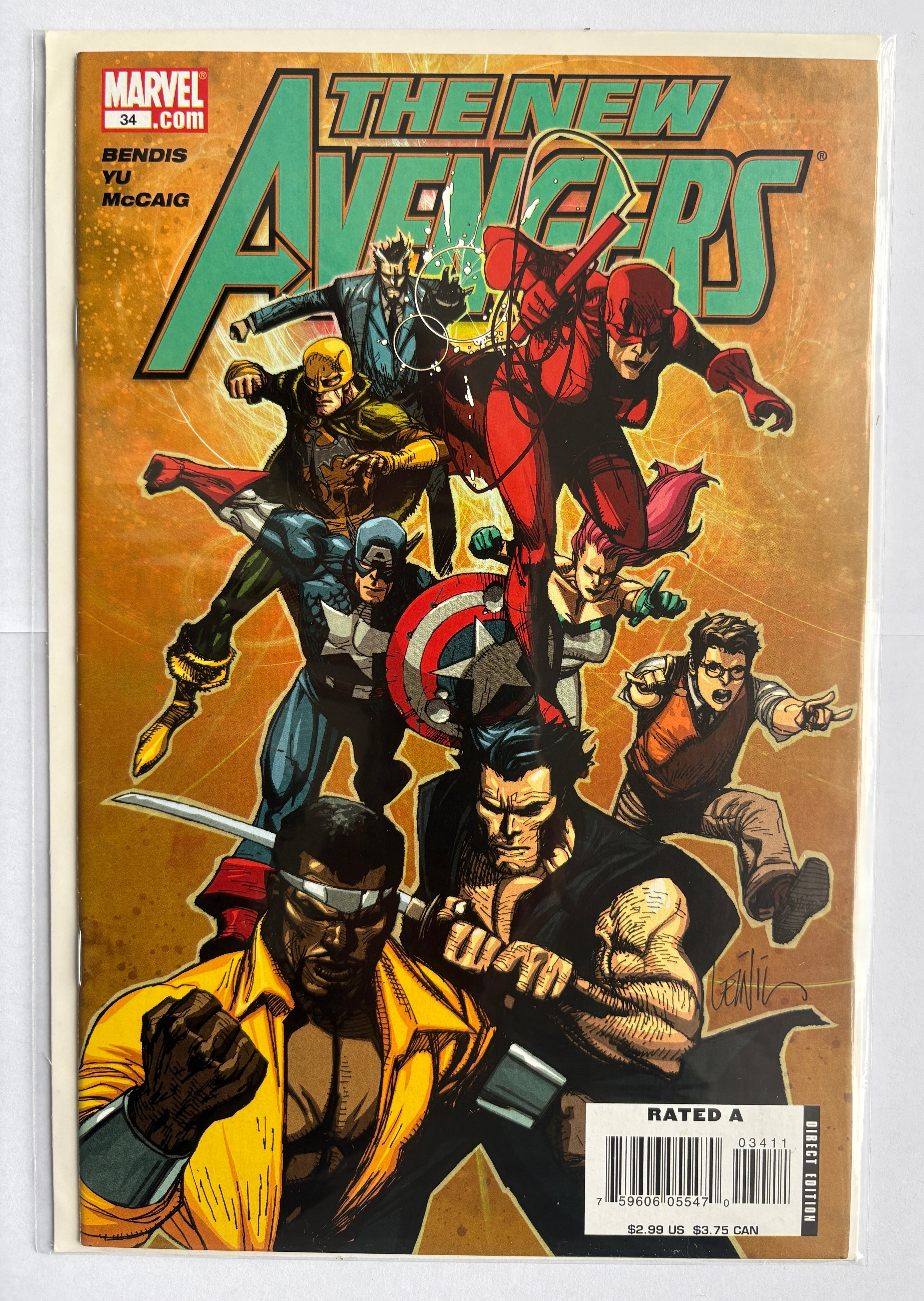 The New Avengers #34 - 1st Printing - Marvel Comics November 2007 VF 8.0