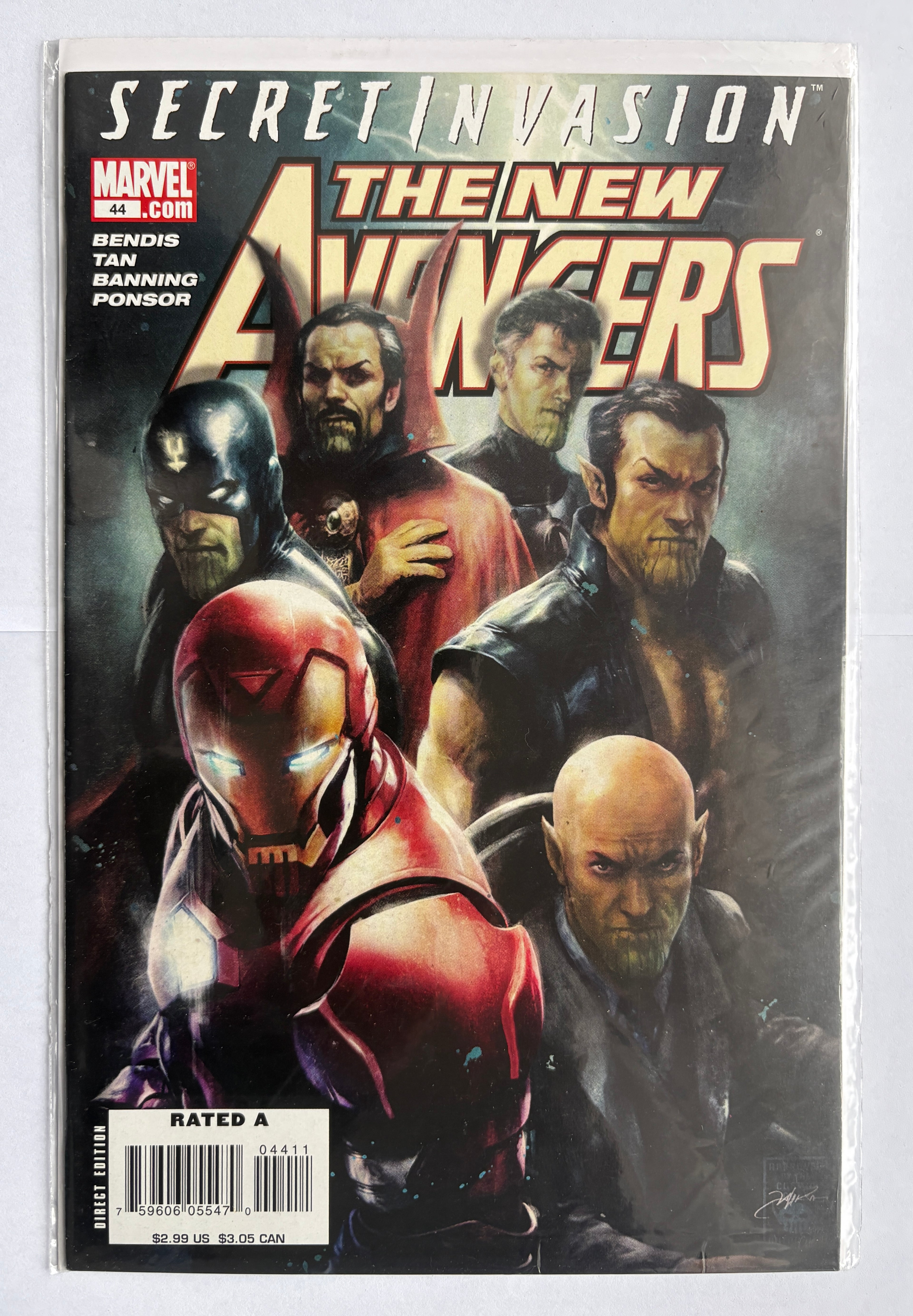 The New Avengers #44 - 1st Printing - Marvel Comics October 2008 VF- 7.5