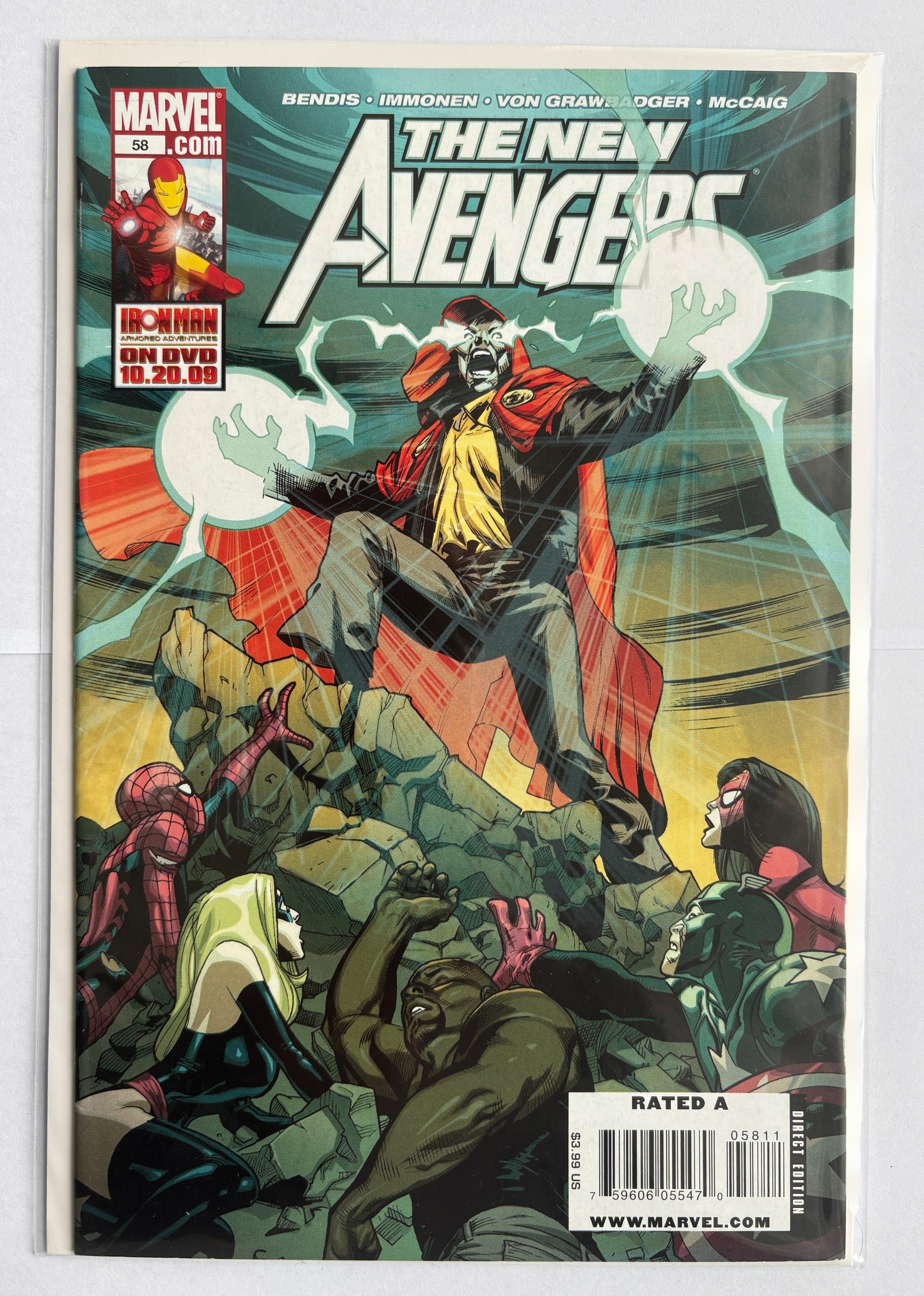 The New Avengers #58 - 1st Printing - Marvel Comics December 2009 F/VF 7.0