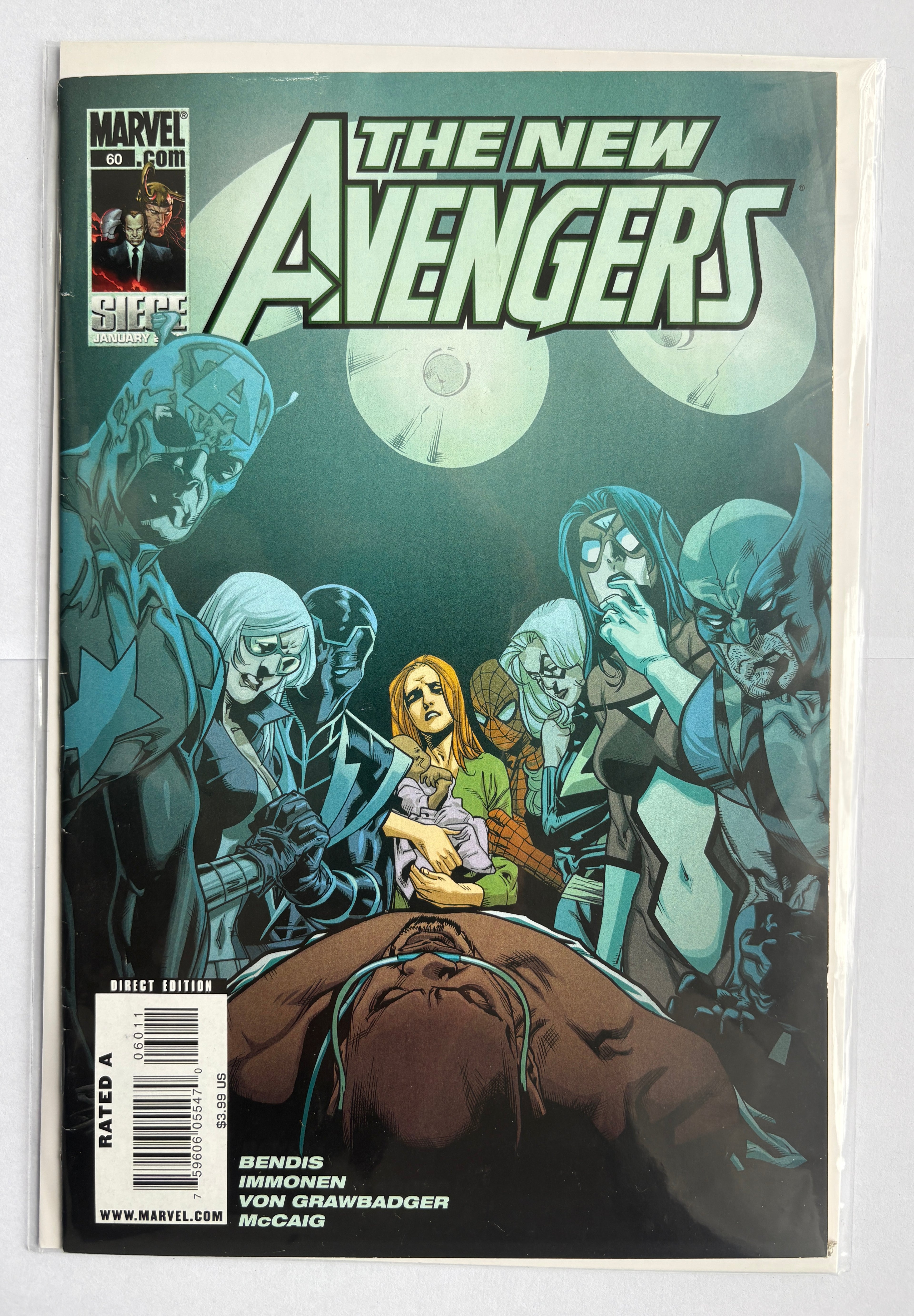 The New Avengers #60 - 1st Printing - Marvel Comics February 2010 FN+ 6.5