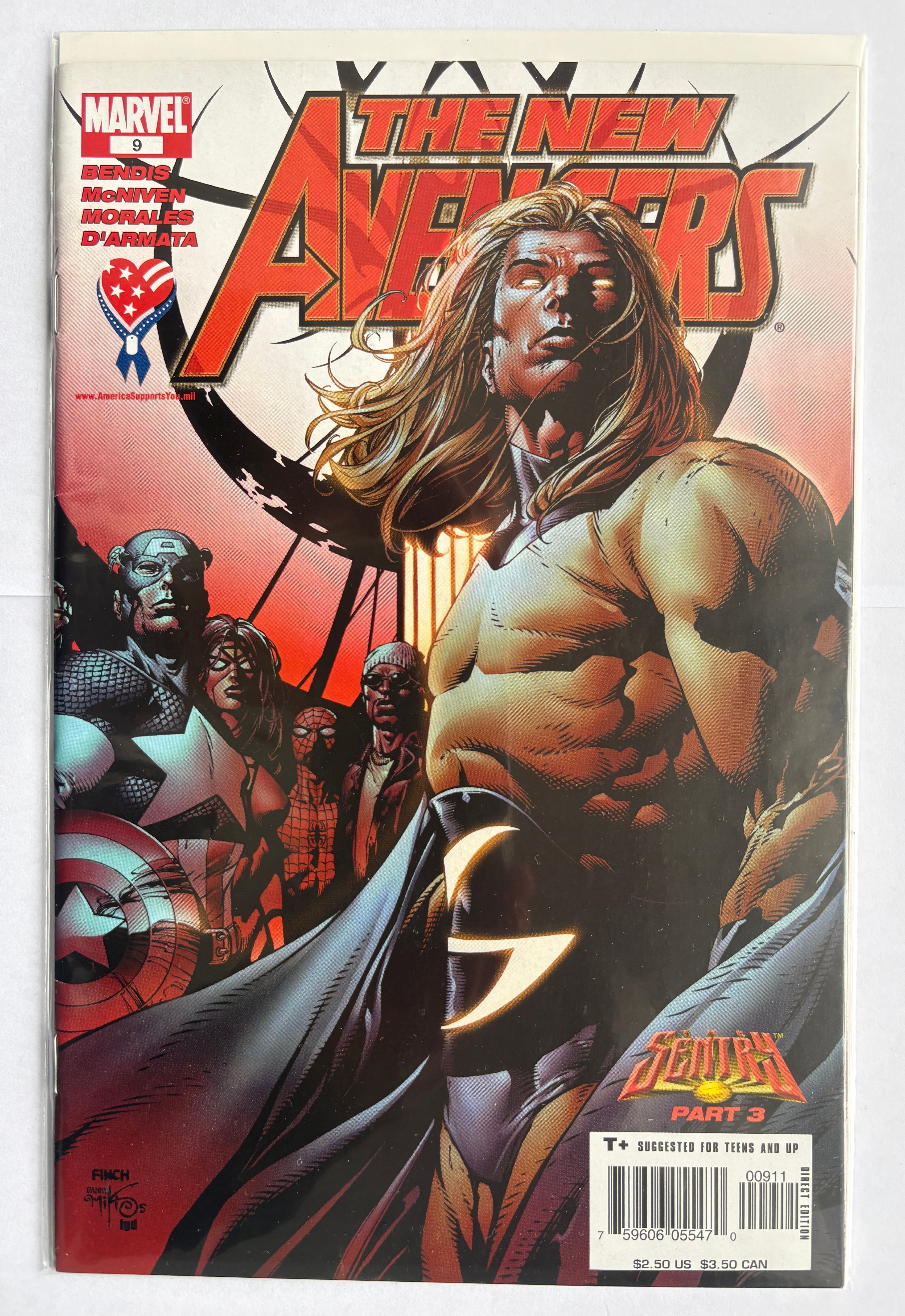 The New Avengers #9 - Sentry Part 3 - 1st Printing - September 2005 F/VF 7.0